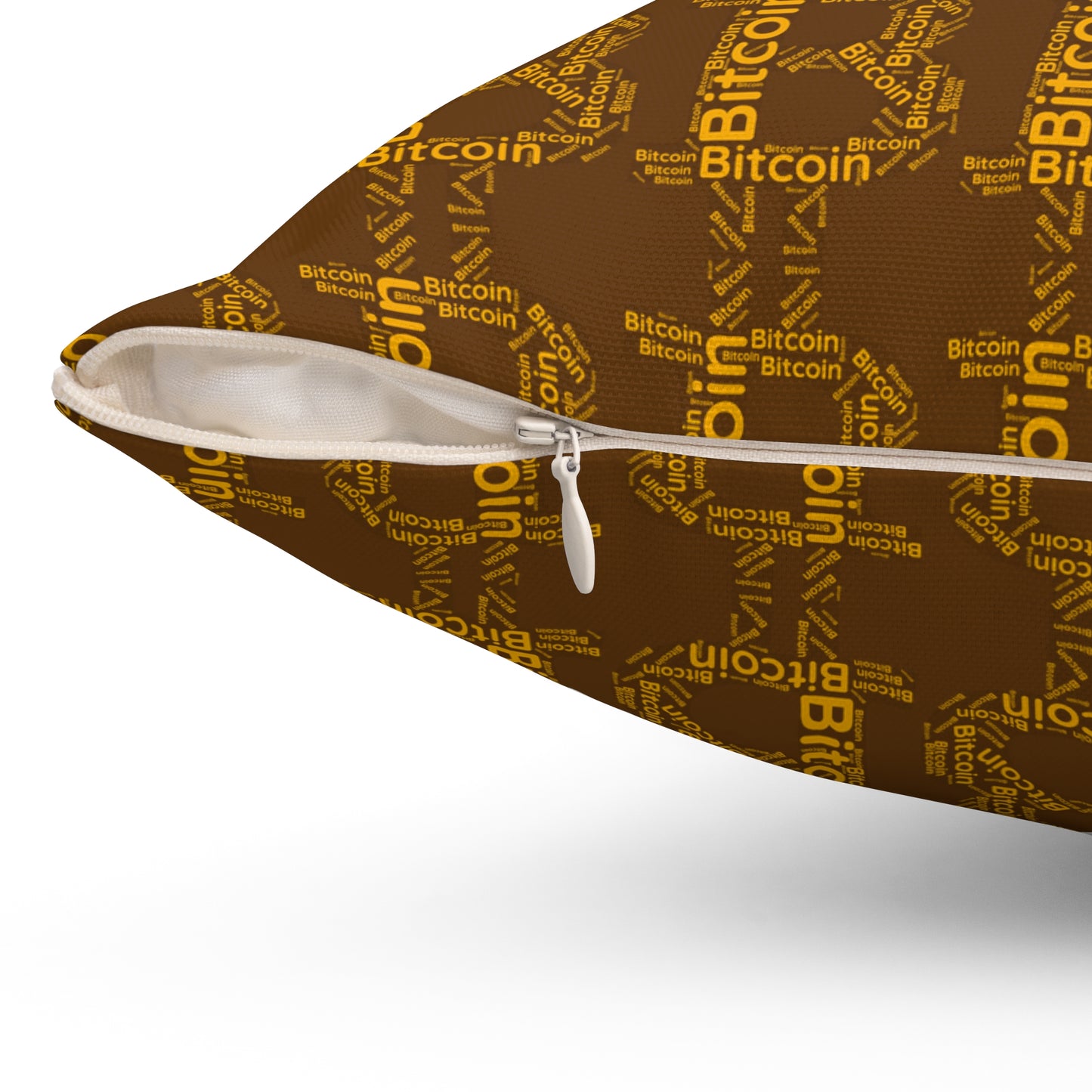 Bitcoin Pillow, Spun Polyester Square Pillow, perfect gift for bitcoiner