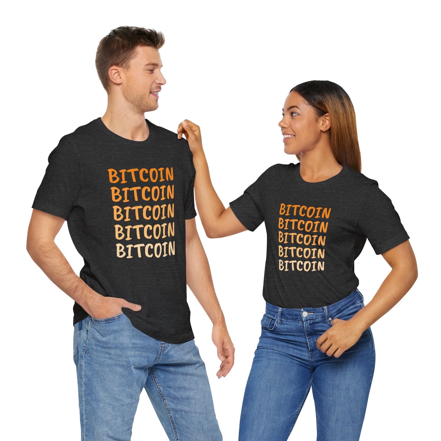 Gradient Bitcoin color t-shirt  | Bitcoin Clothing | Cryptocurrency  merch | unisex tee