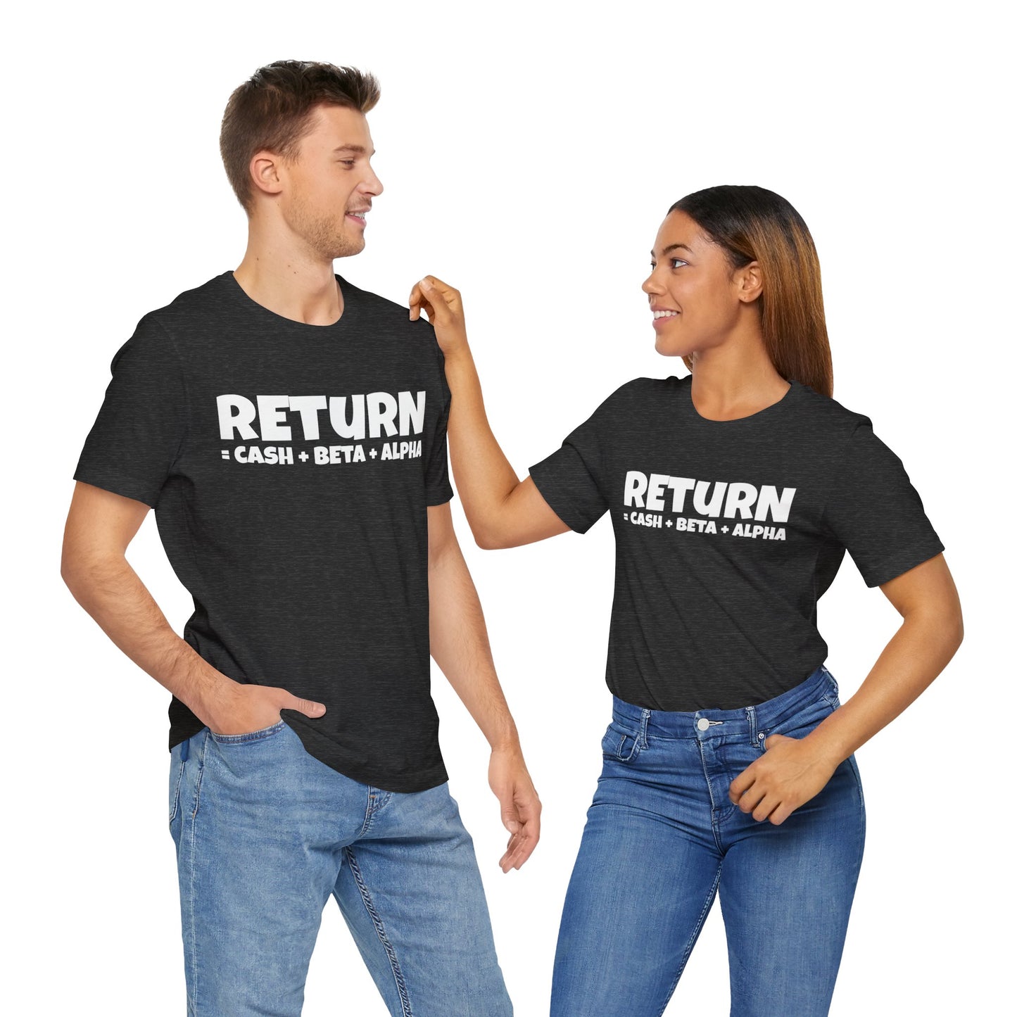 return = cash + beta + alpha T-shirt | Investor's gift | Finance tee | unisex T-shirt