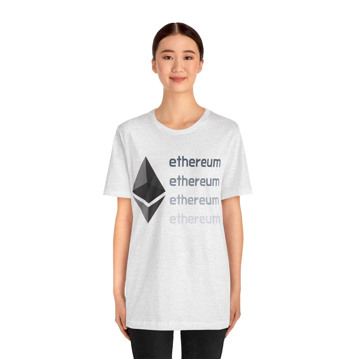 Vintage Ethereum t-shirt,  Cryptocurrency Clothing, Unisex Jersey Short Sleeve Tee