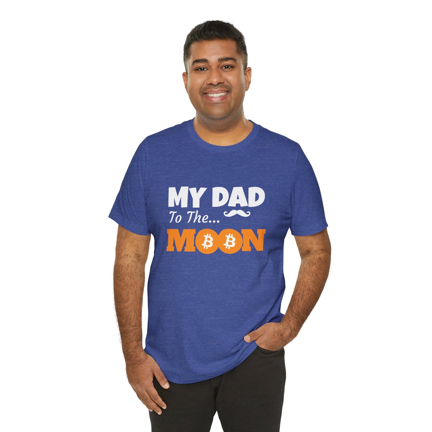 My dad to the moon, Crypto bitcoin daddy tee, Father gift T-shirt