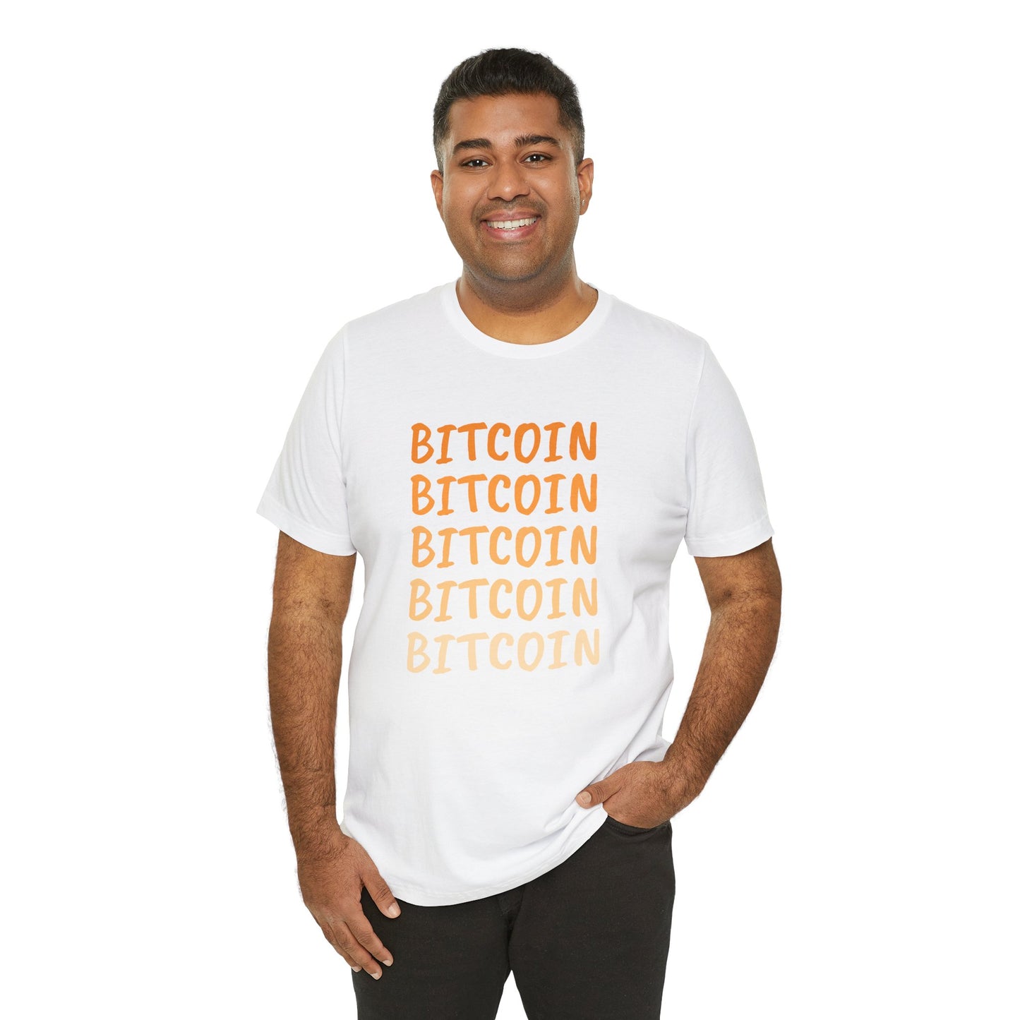 Gradient Bitcoin color t-shirt  | Bitcoin Clothing | Cryptocurrency  merch | unisex tee