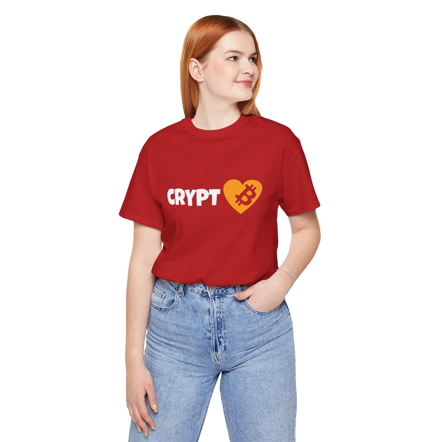 Love Crypto, Bitcoin Heart inspired T-shirt | Crypto Clothing | unisex tee