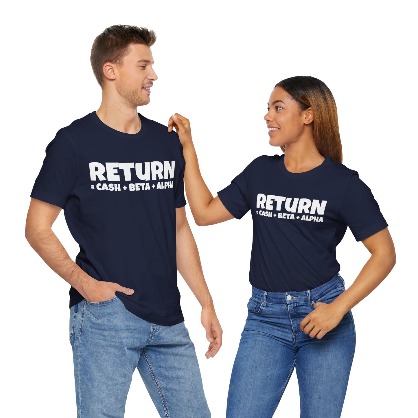 return = cash + beta + alpha T-shirt | Investor's gift | Finance tee | unisex T-shirt