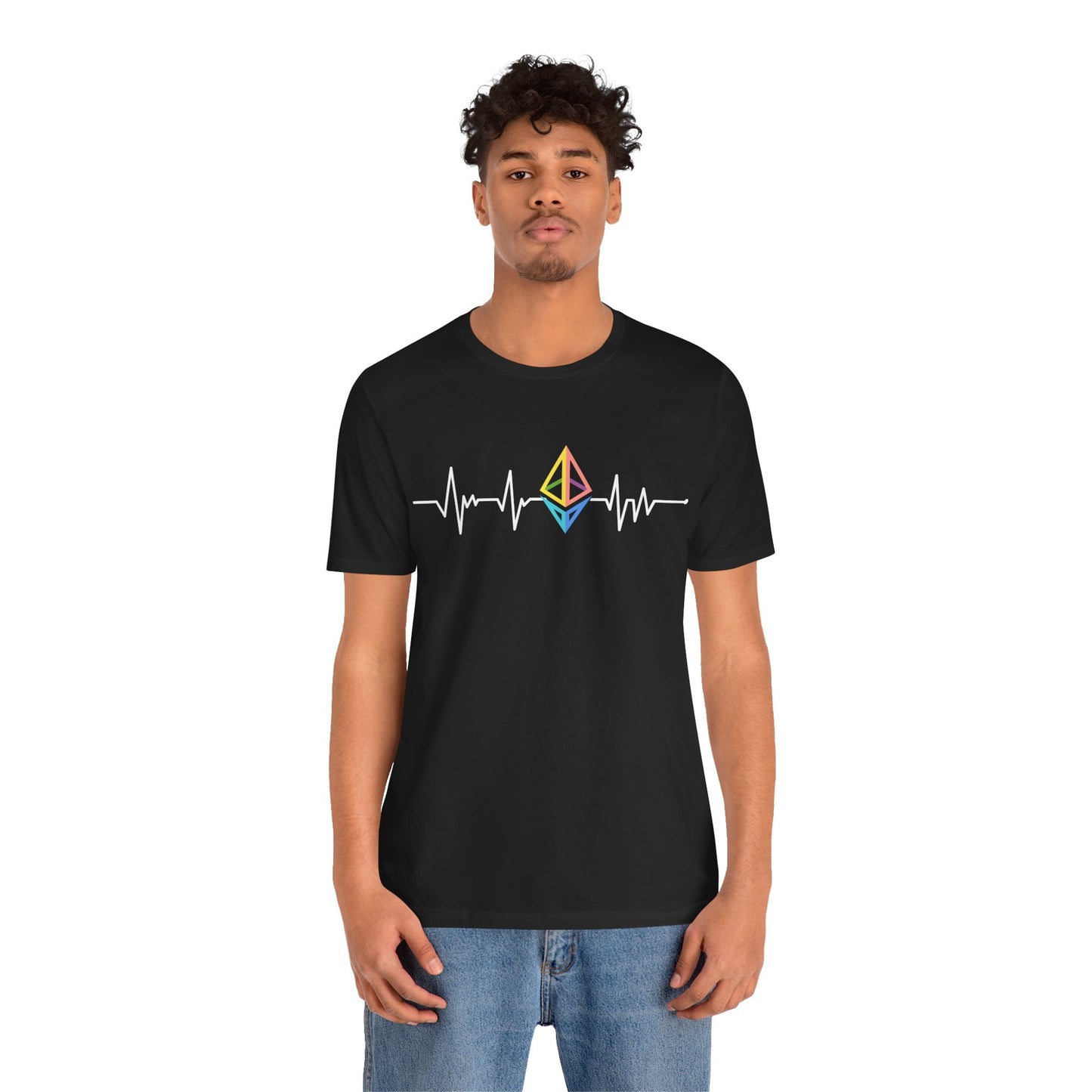 Heartbeat and inspired Ethereum (ETH) | Crypto Trader gift | unisex T-shirt