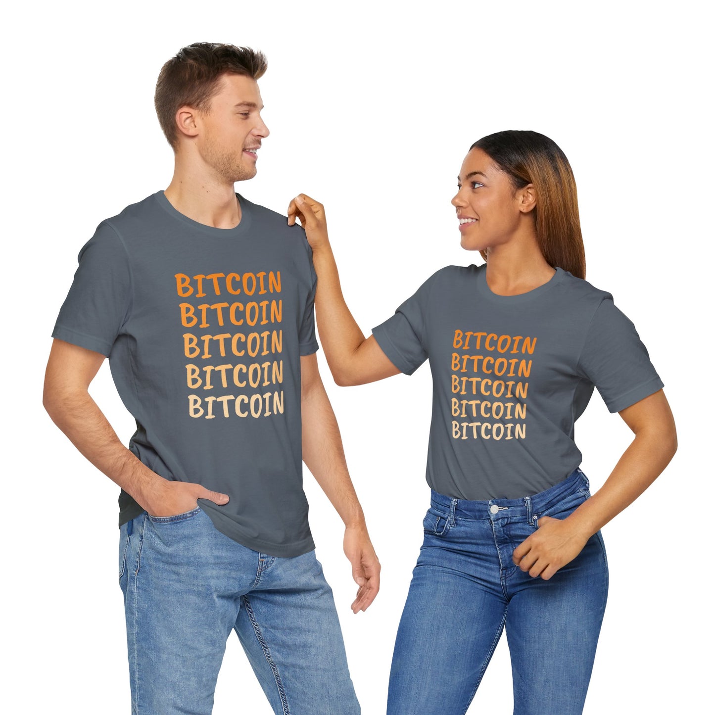 Gradient Bitcoin color t-shirt  | Bitcoin Clothing | Cryptocurrency  merch | unisex tee