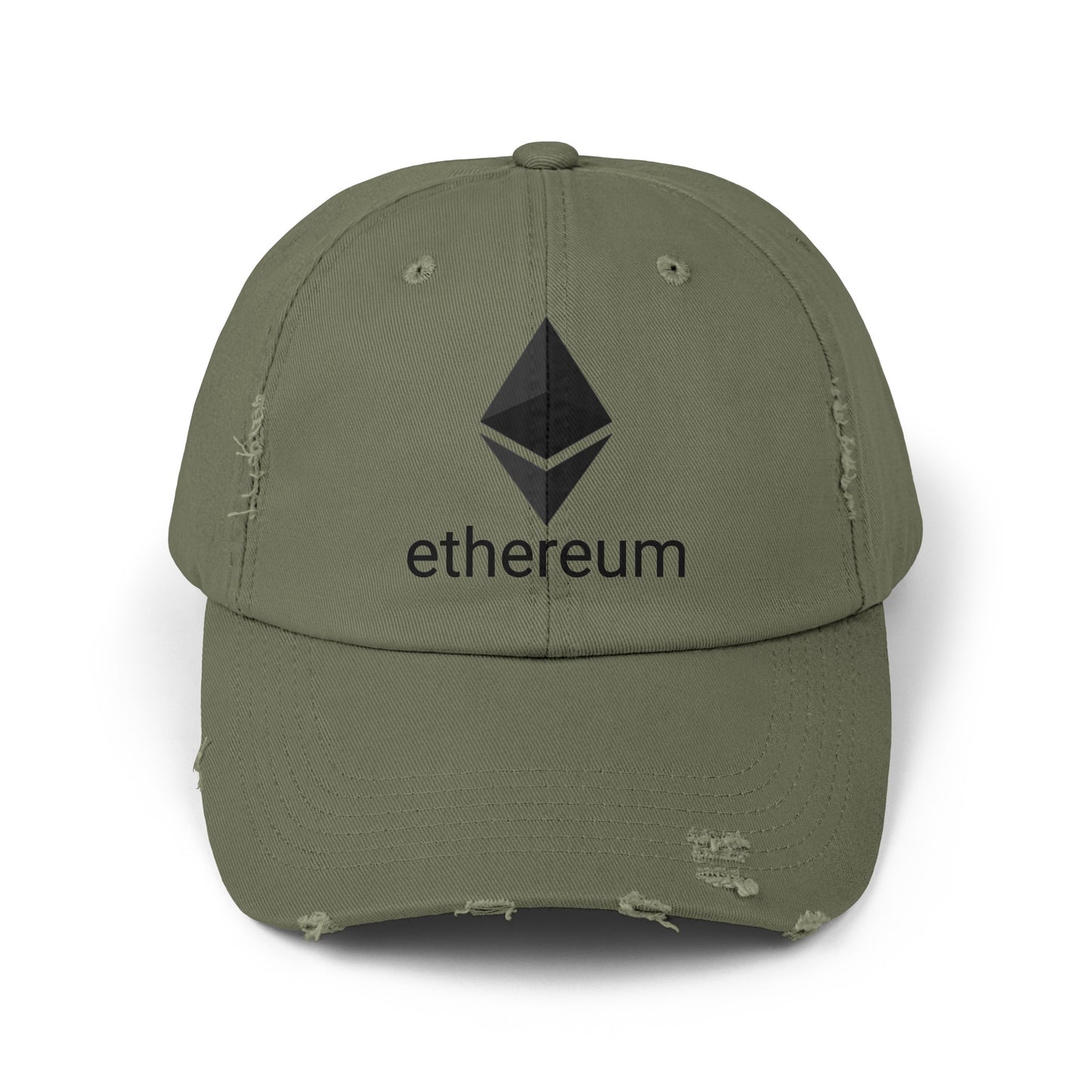 Vintage Ethereum Distressed Cap, Crypto Hat, Cryptocurrency  Hat, Gift for ETH lover, Unisex