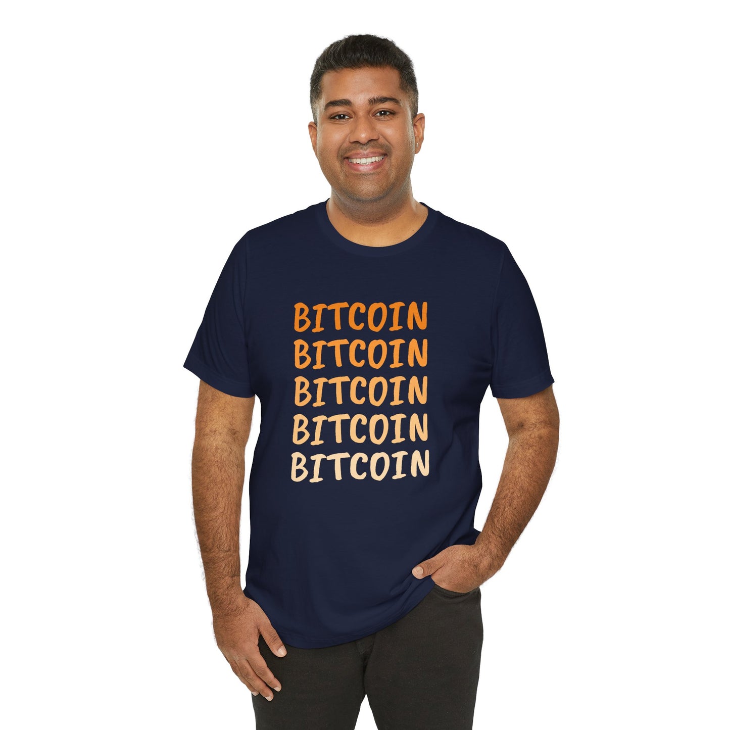 Gradient Bitcoin color t-shirt  | Bitcoin Clothing | Cryptocurrency  merch | unisex tee