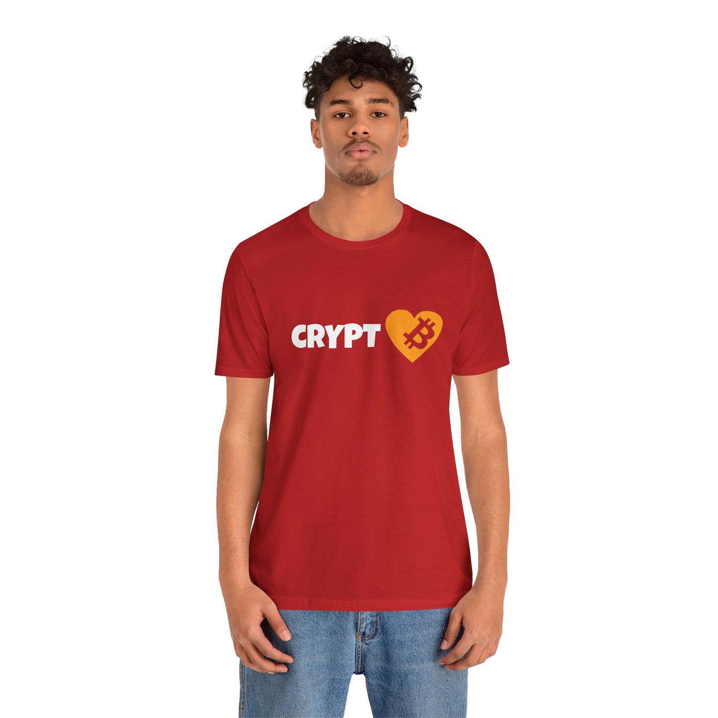 Love Crypto, Bitcoin Heart inspired T-shirt | Crypto Clothing | unisex tee