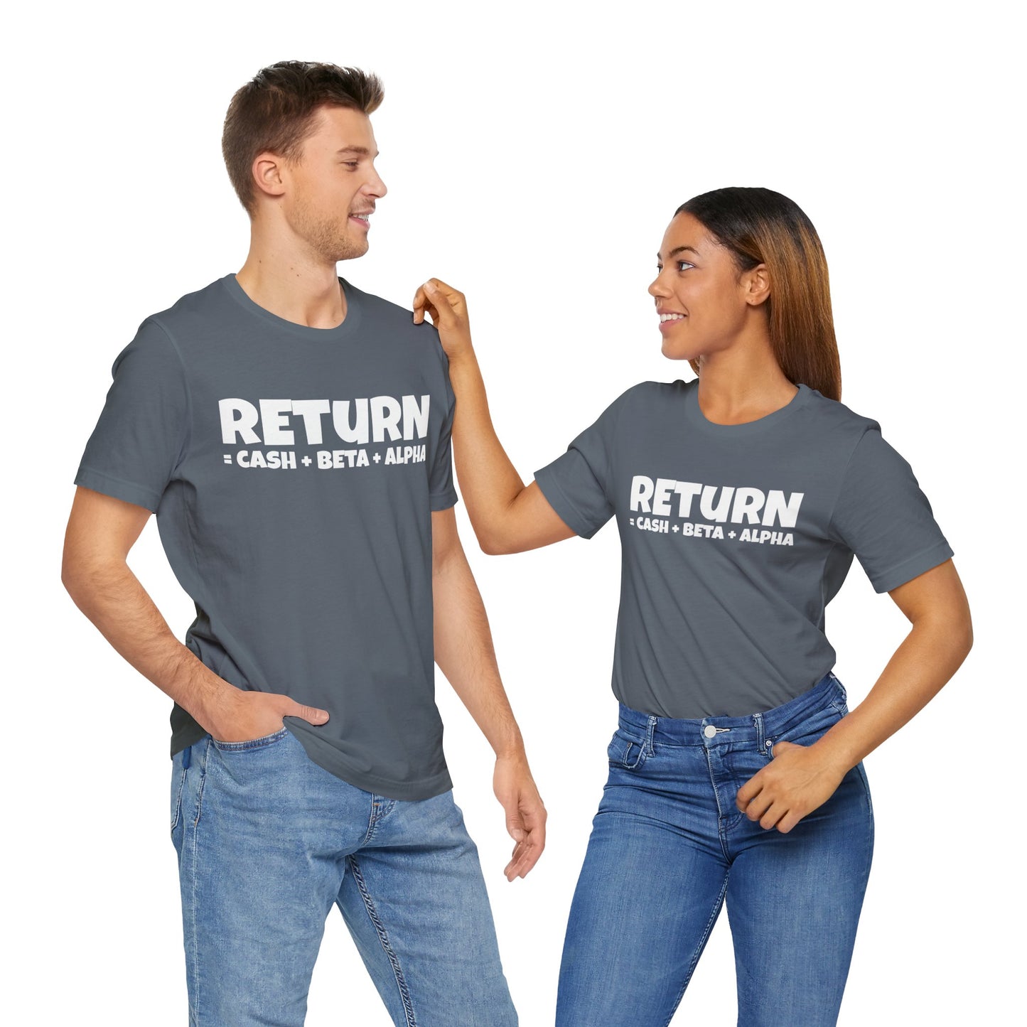 return = cash + beta + alpha T-shirt | Investor's gift | Finance tee | unisex T-shirt