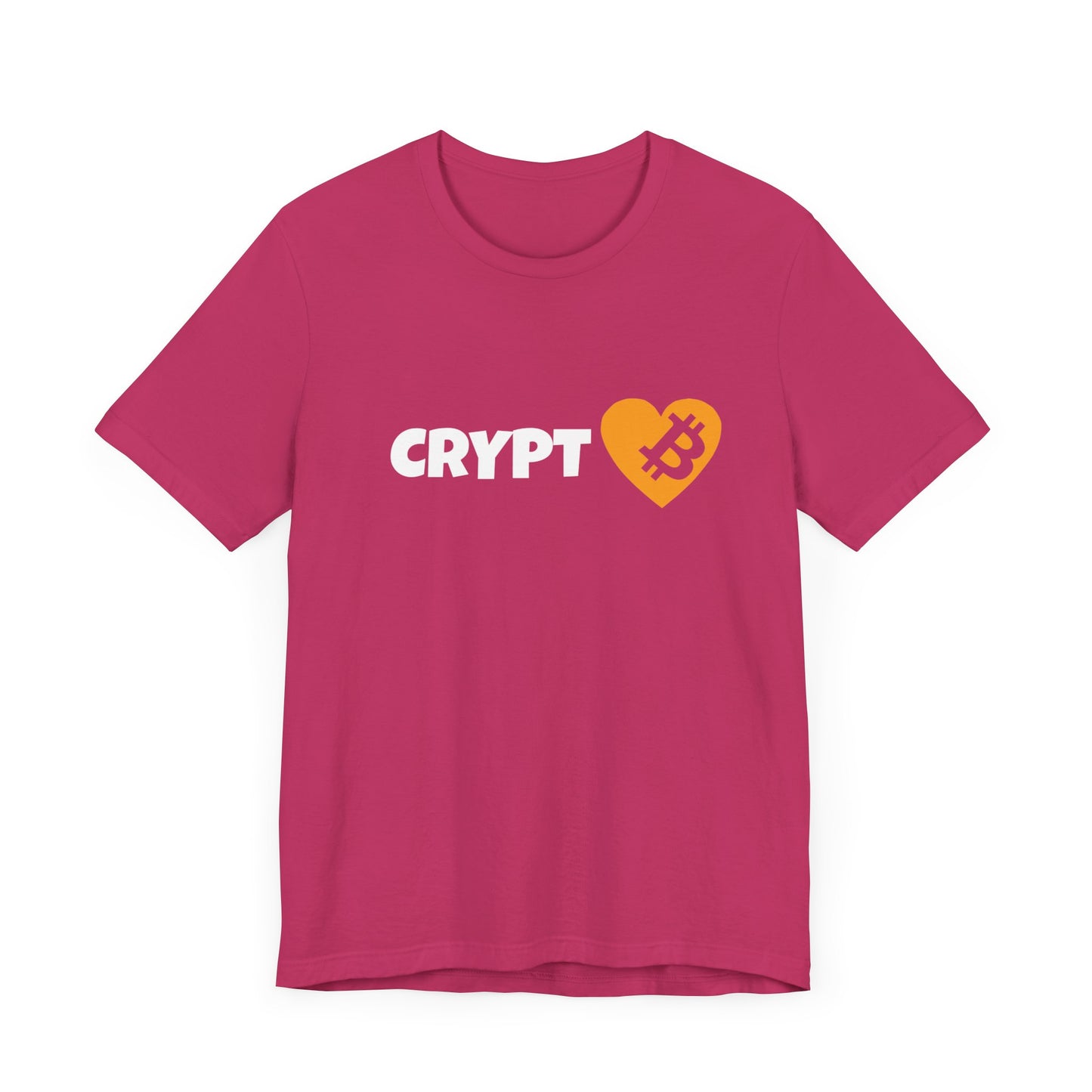 Love Crypto, Bitcoin Heart inspired T-shirt | Crypto Clothing | unisex tee