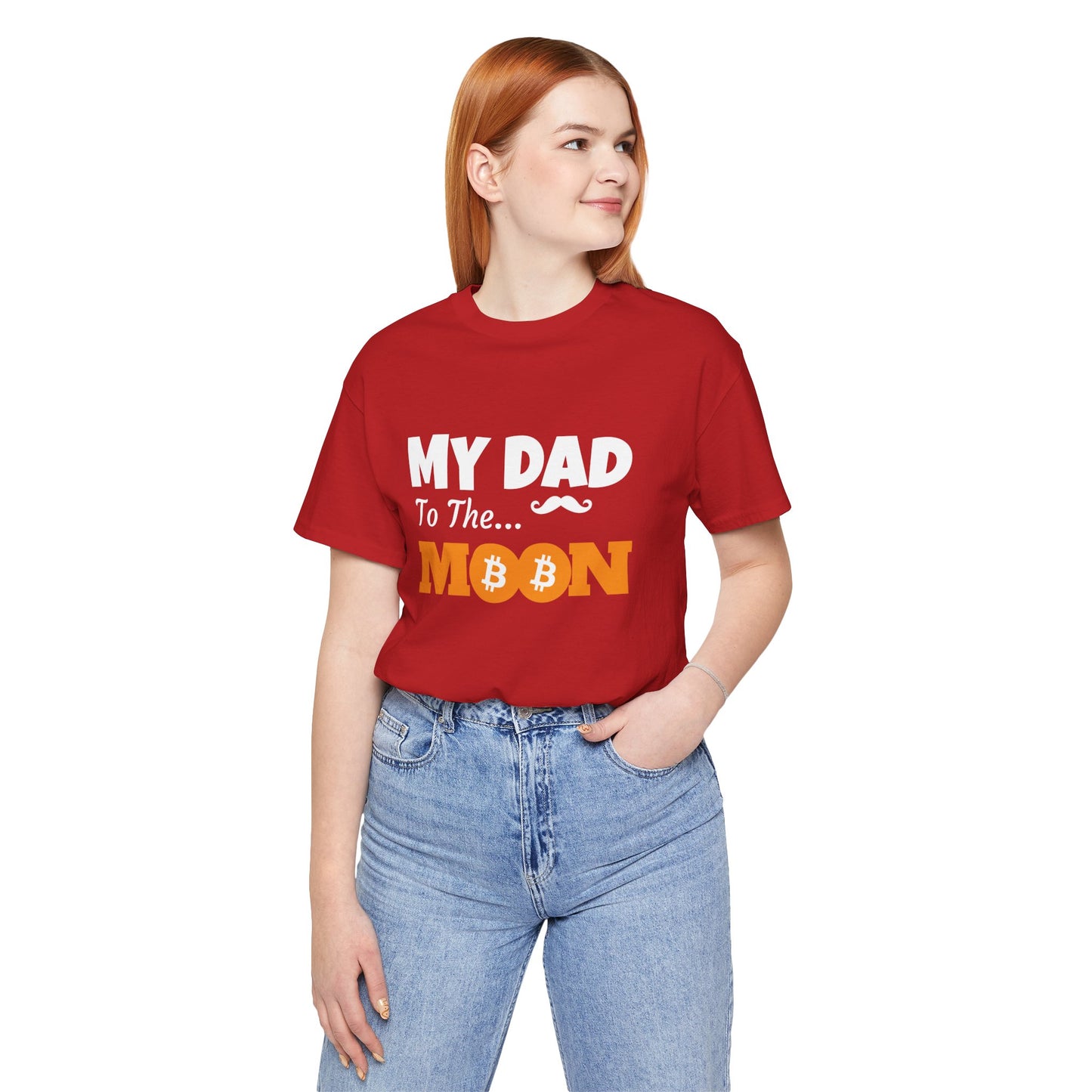 My dad to the moon, Crypto bitcoin daddy tee, Father gift T-shirt