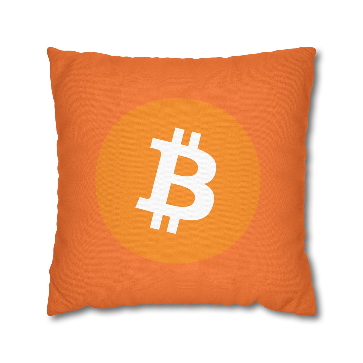 Bitcoin Pillowcase | Spun Polyester Square Pillowcase | cryptocurrency gift