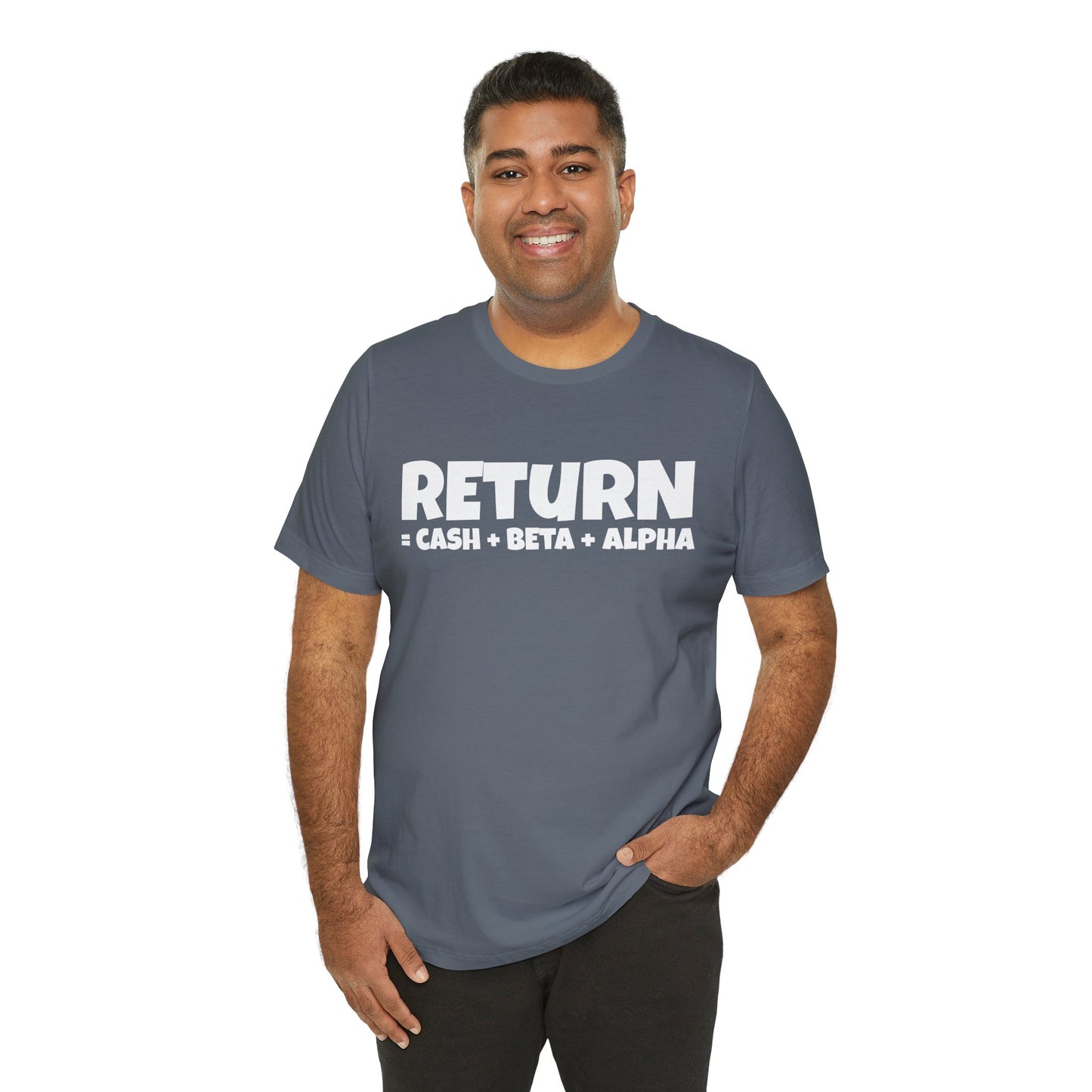 return = cash + beta + alpha T-shirt | Investor's gift | Finance tee | unisex T-shirt