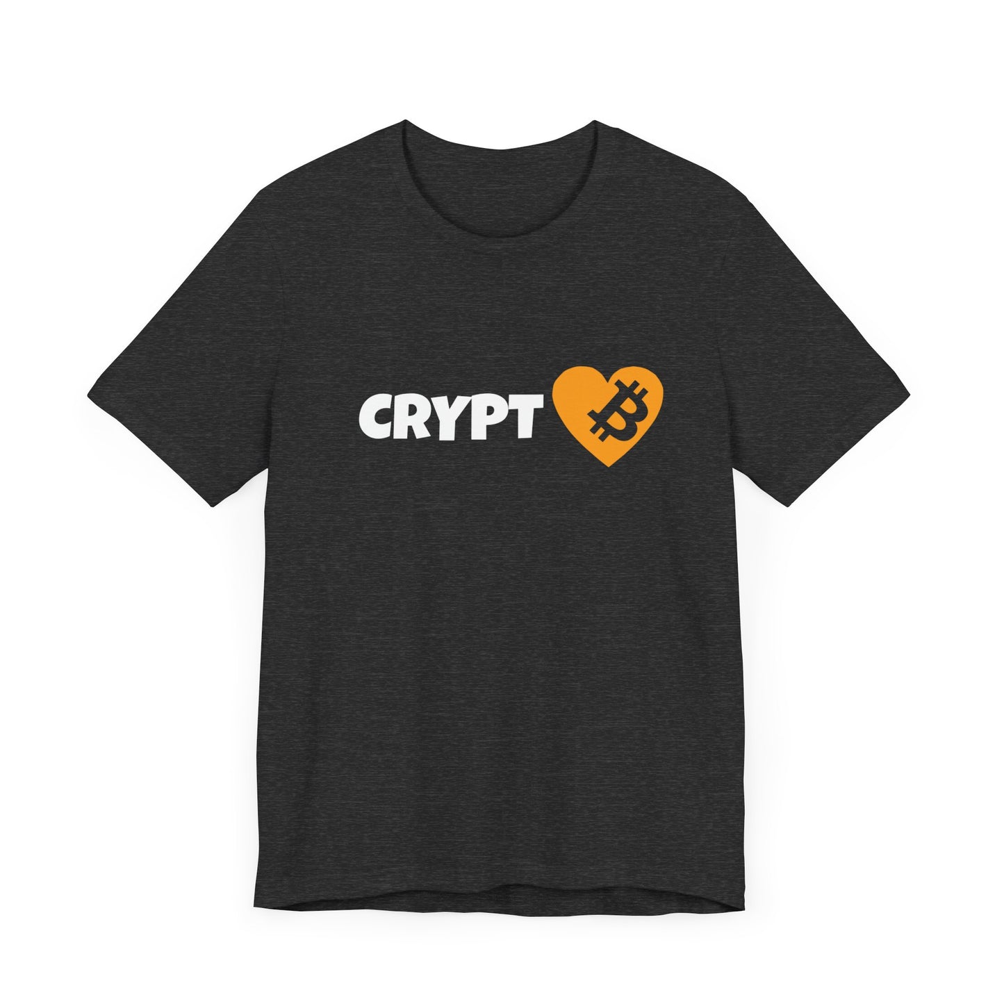 Love Crypto, Bitcoin Heart inspired T-shirt | Crypto Clothing | unisex tee