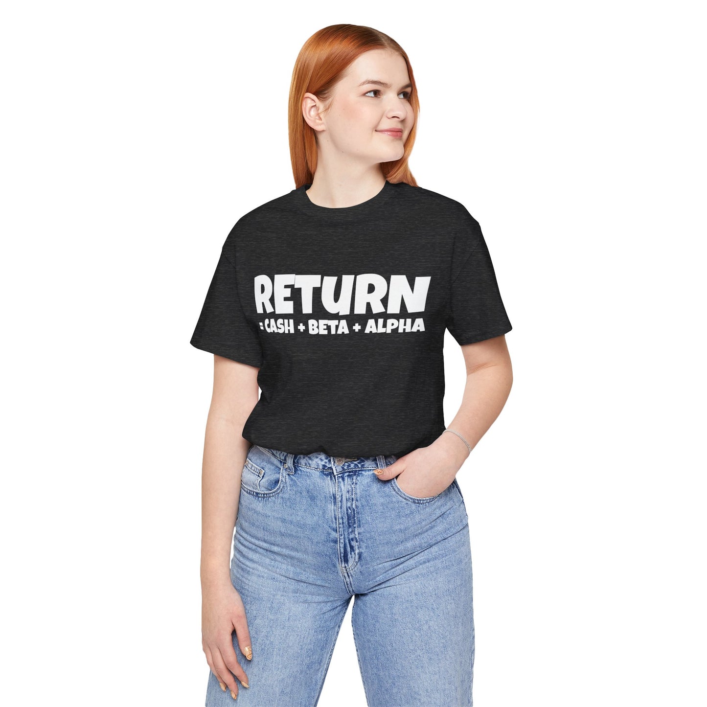 return = cash + beta + alpha T-shirt | Investor's gift | Finance tee | unisex T-shirt