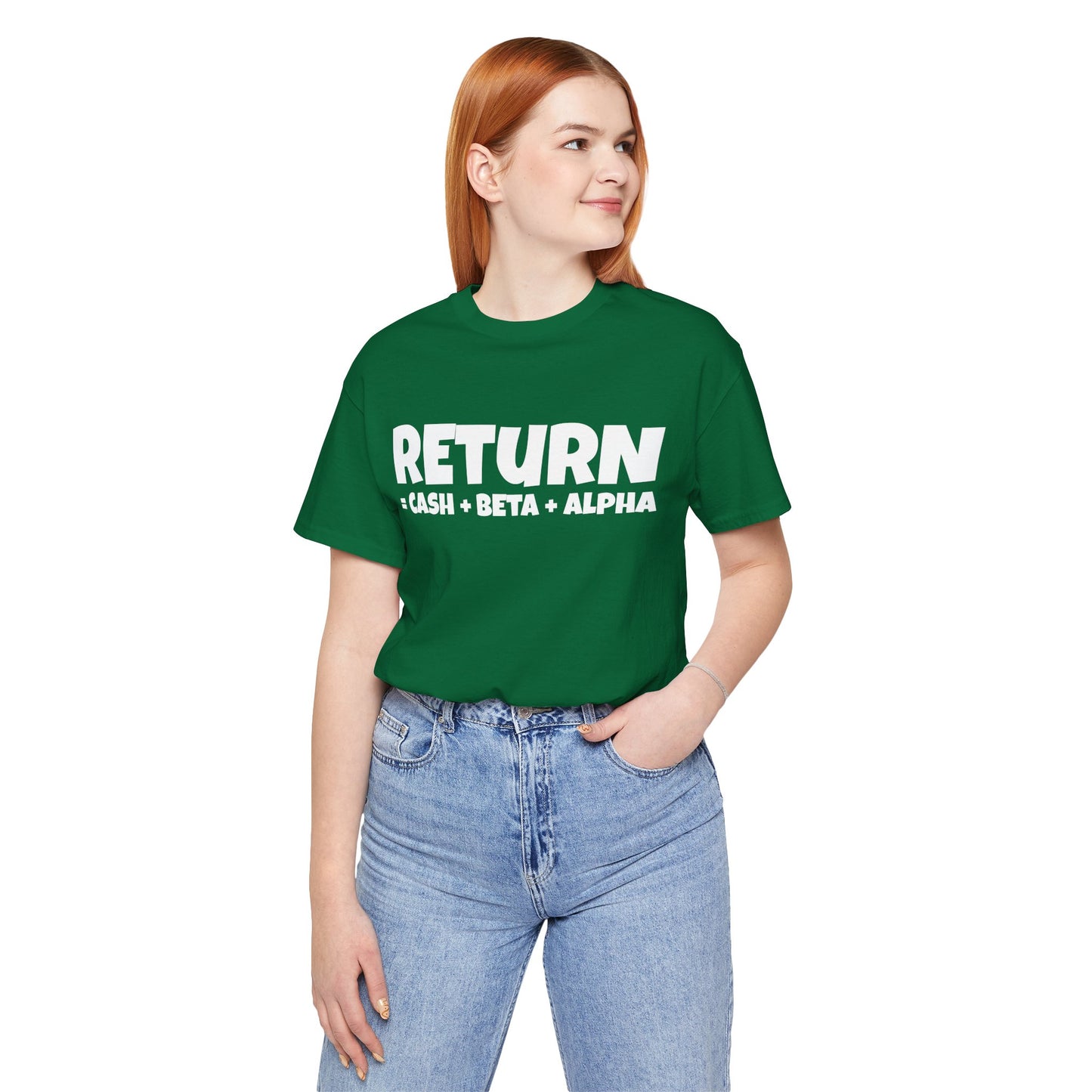 return = cash + beta + alpha T-shirt | Investor's gift | Finance tee | unisex T-shirt