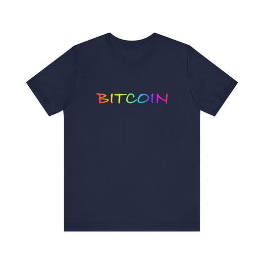 Rainbow Bitcoin T-shirt , gift for Pride, LGBTQ+ Shirt, Cryptocurrency gift | unisex tee