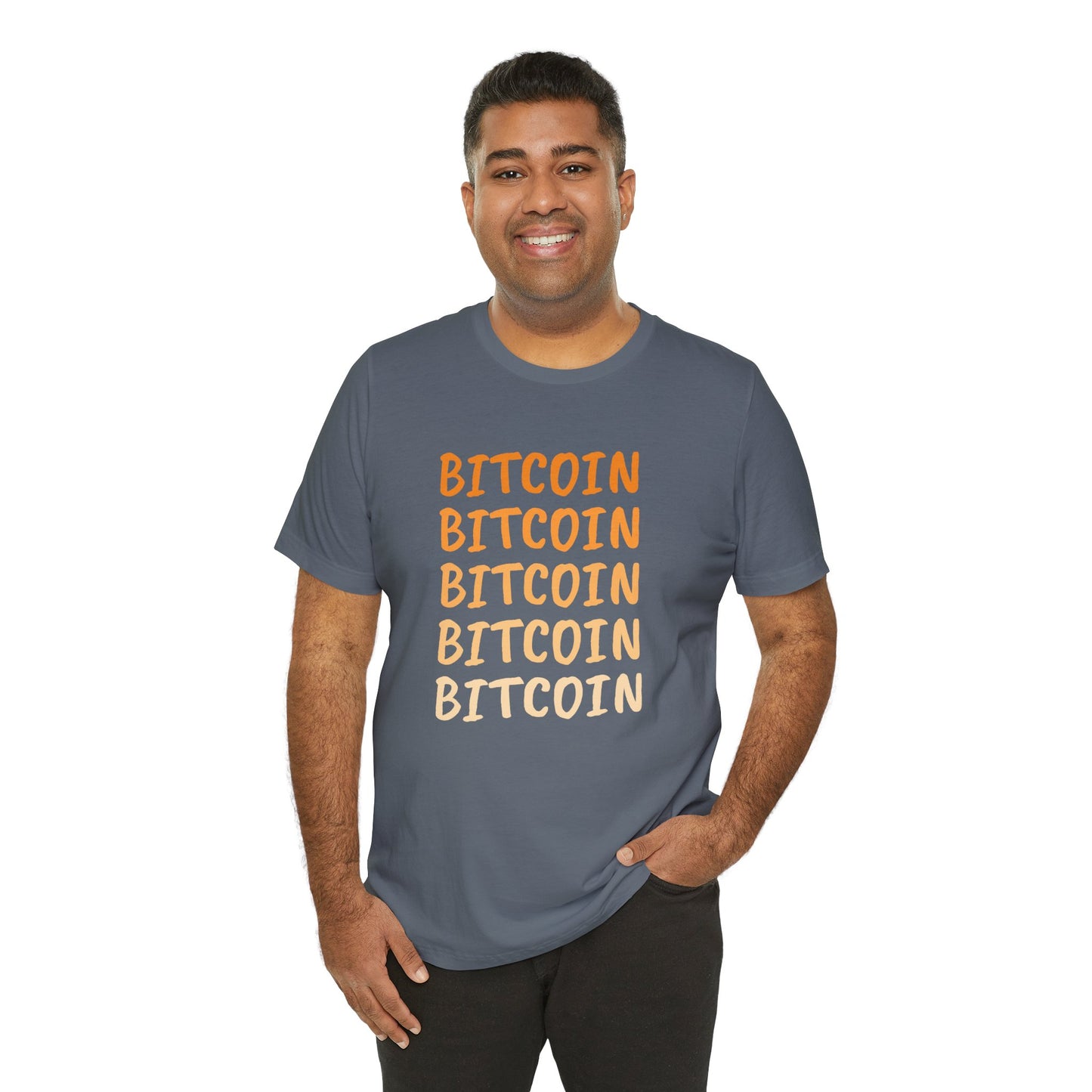 Gradient Bitcoin color t-shirt  | Bitcoin Clothing | Cryptocurrency  merch | unisex tee