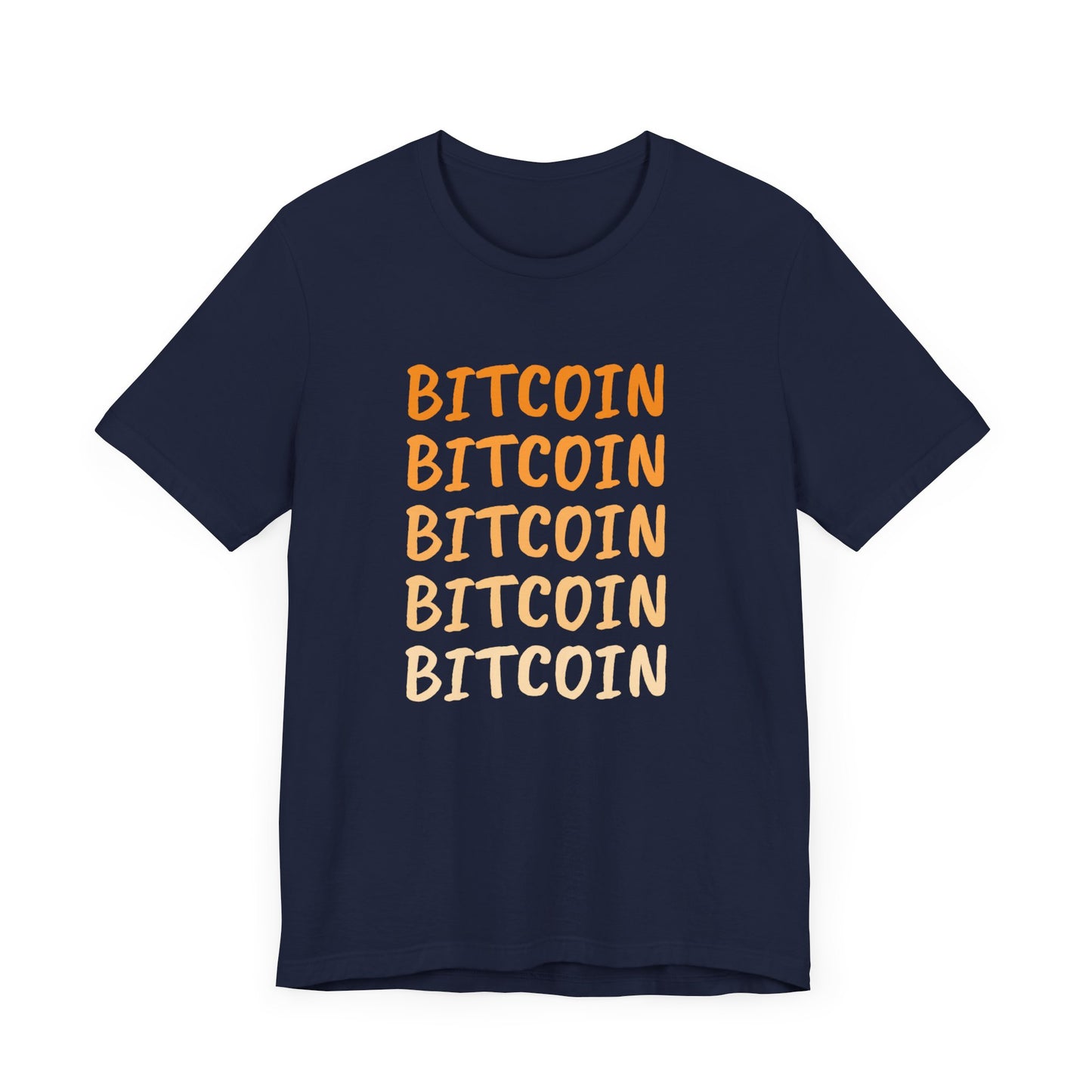 Gradient Bitcoin color t-shirt  | Bitcoin Clothing | Cryptocurrency  merch | unisex tee