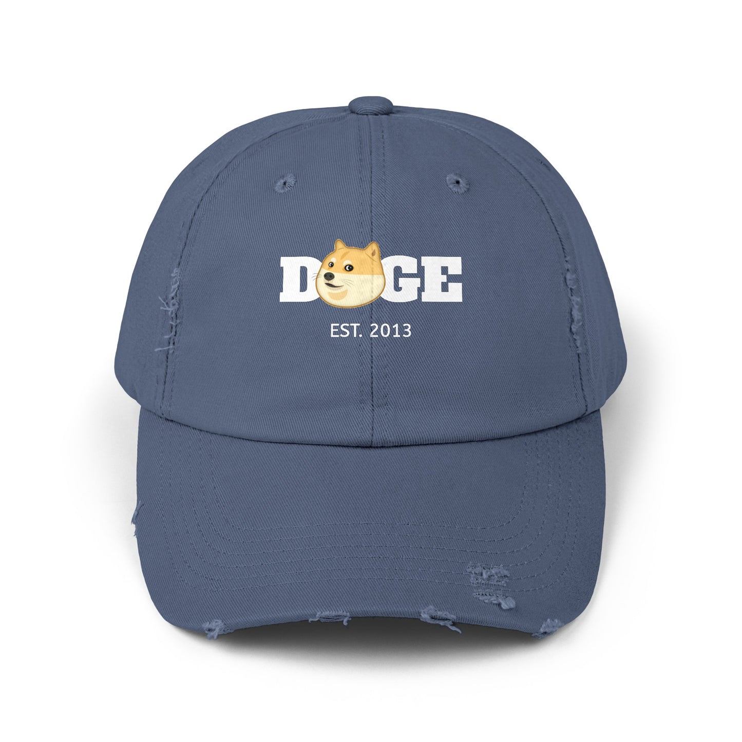 Dogecoin Distressed Cap, DOGE Hat, Crypto trader Hat, Funny Crypto Hat