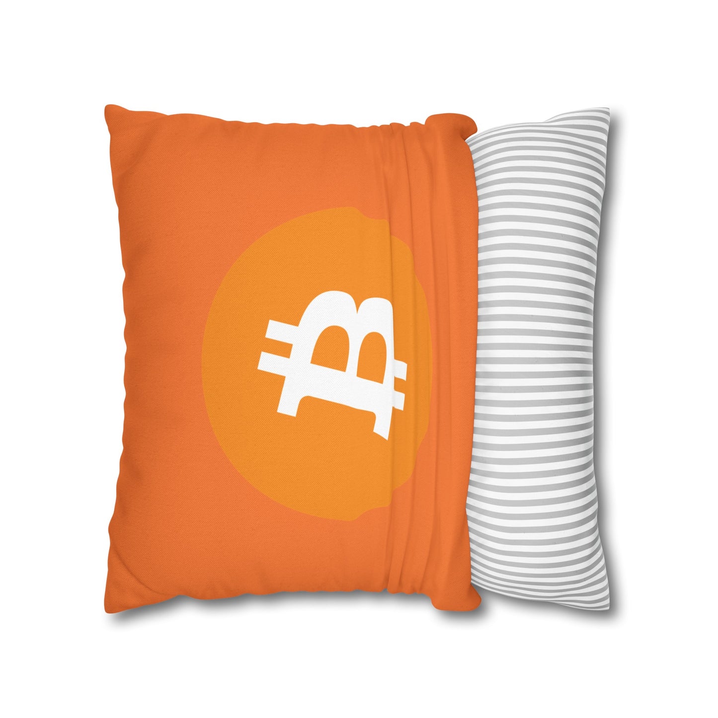 Bitcoin Pillowcase | Spun Polyester Square Pillowcase | cryptocurrency gift