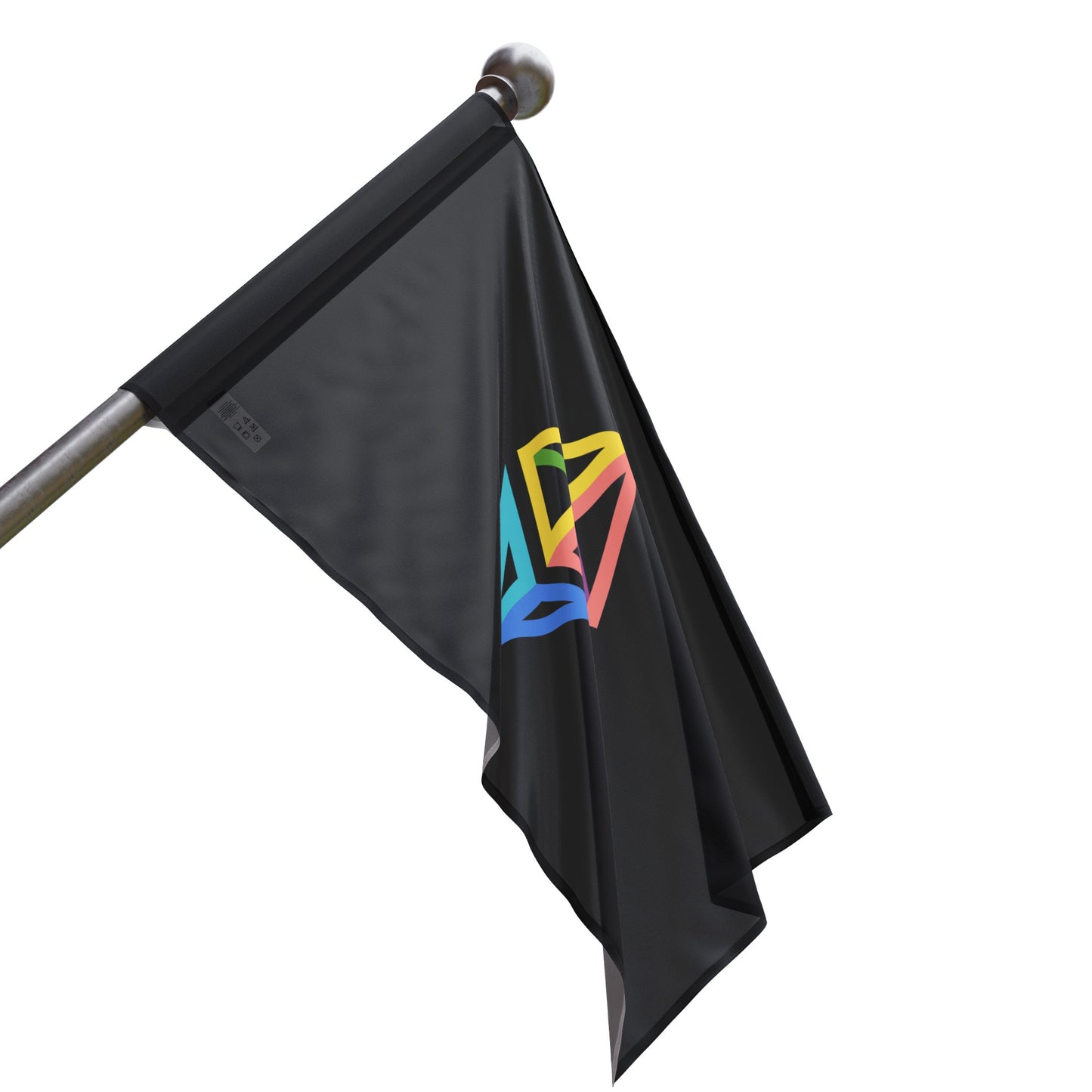 Ethereum Diamond Rainbow Flag | Crypto Home decor | pride LGBTQ Gift | Black