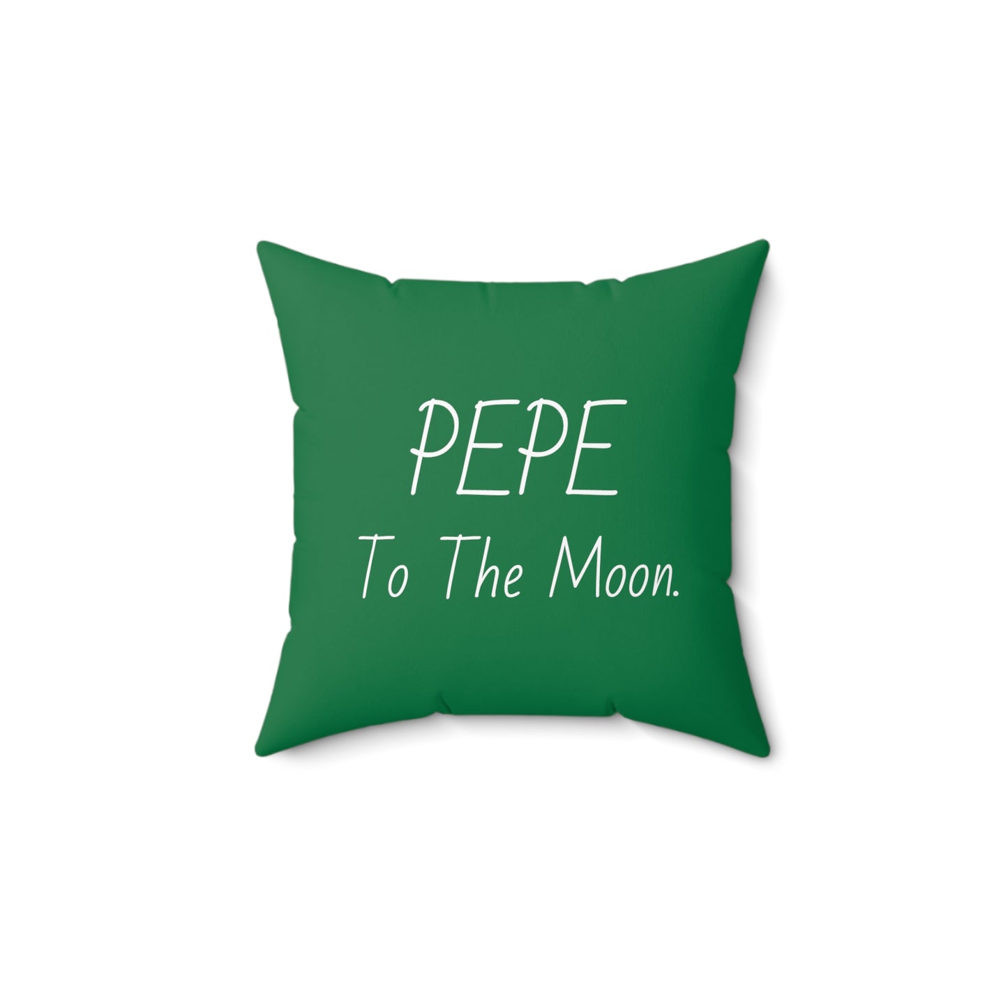 PEPE memecoin Pillow | Spun Polyester Square Pillow | Cryptocurrency gift | Home decor