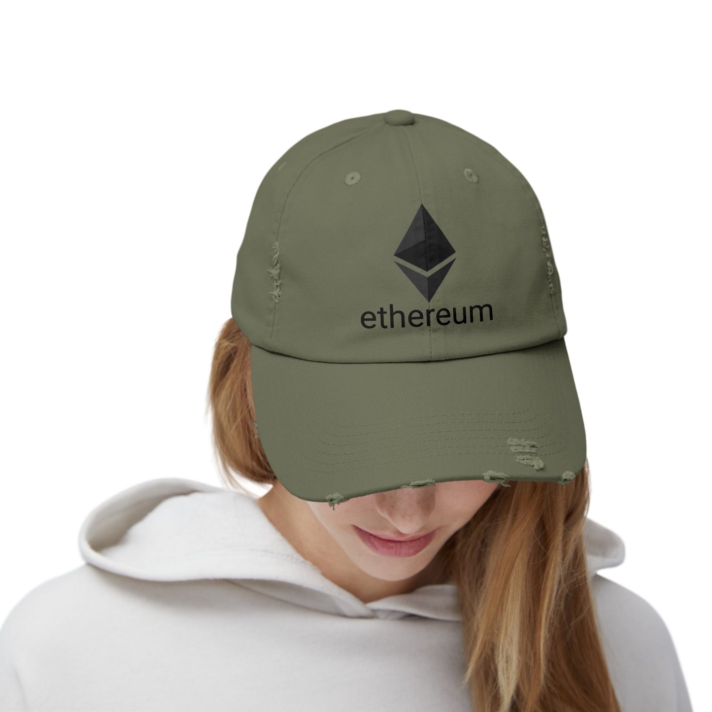 Vintage Ethereum Distressed Cap, Crypto Hat, Cryptocurrency  Hat, Gift for ETH lover, Unisex