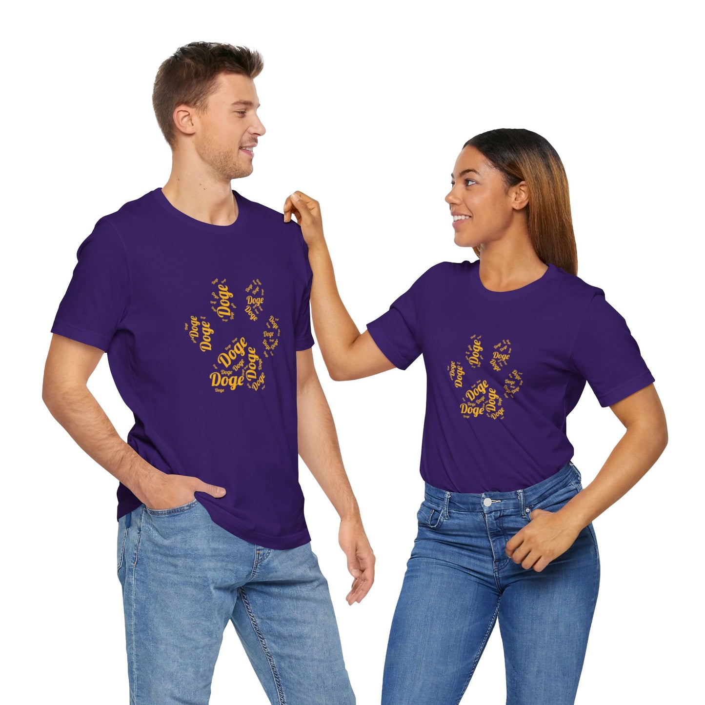 Paw and  Dogecoin inspired T-shirt | Cryptocurrency Trader Clothing|  | unisex Tee