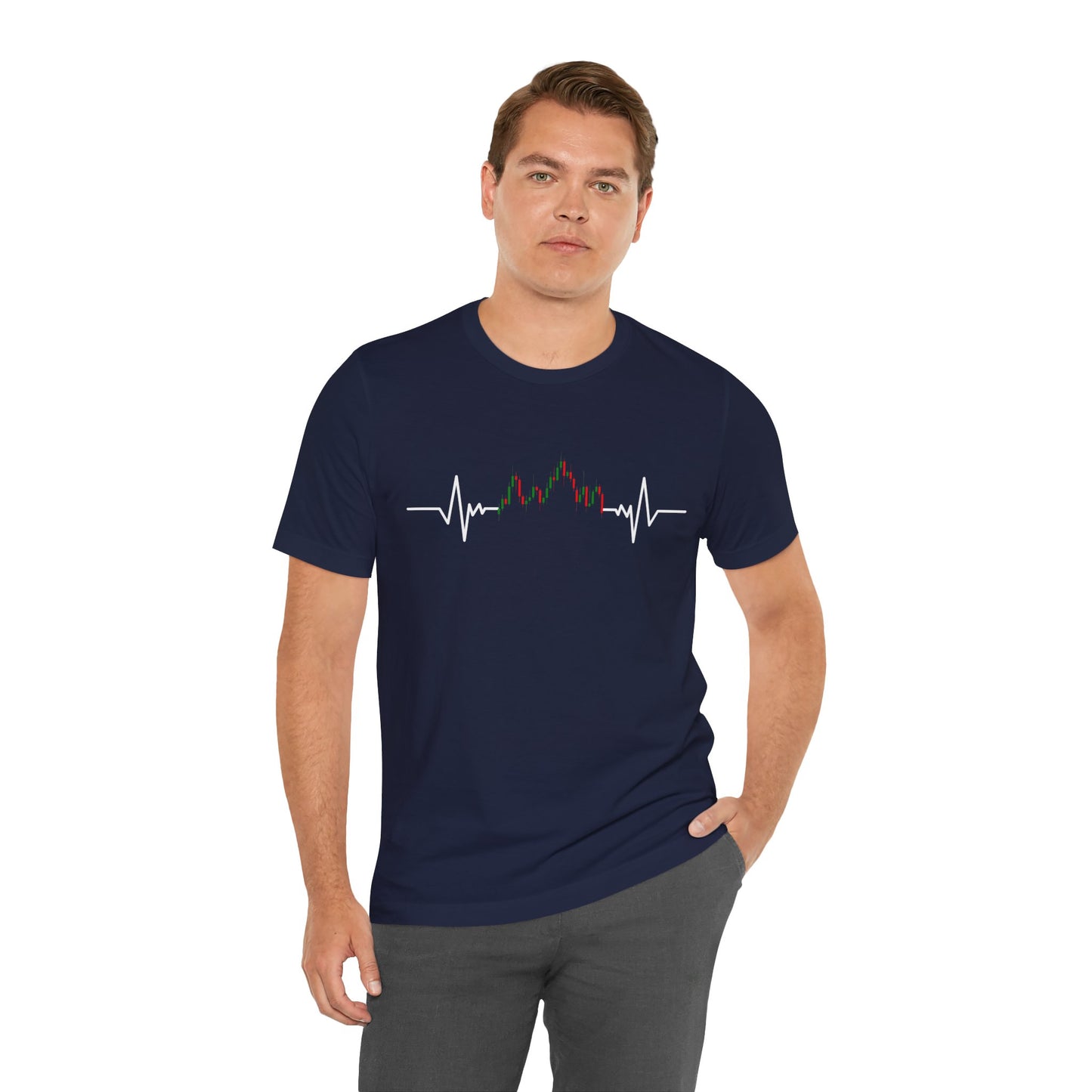 Candlestick Chart Heartbeat tee | Trader style | Trader gift | man & woman T-shirt