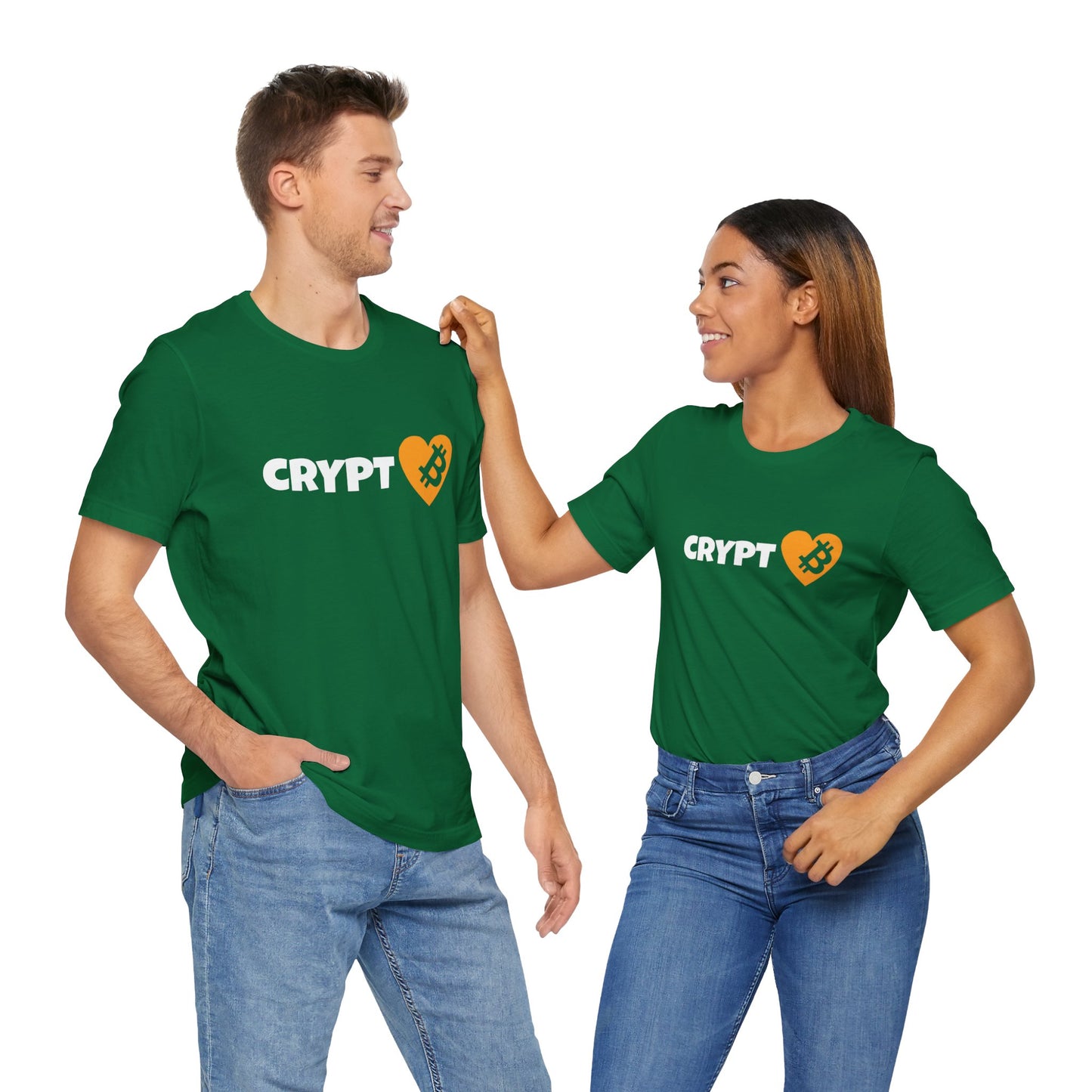 Love Crypto, Bitcoin Heart inspired T-shirt | Crypto Clothing | unisex tee