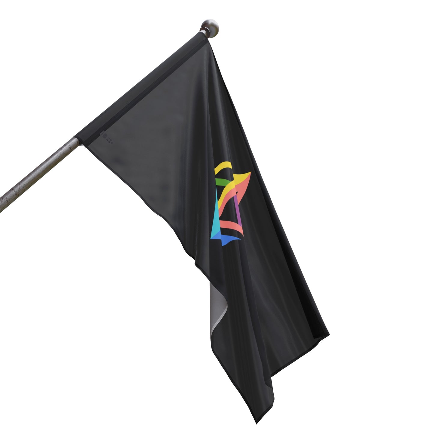 Ethereum Diamond Rainbow Flag | Crypto Home decor | pride LGBTQ Gift | Black