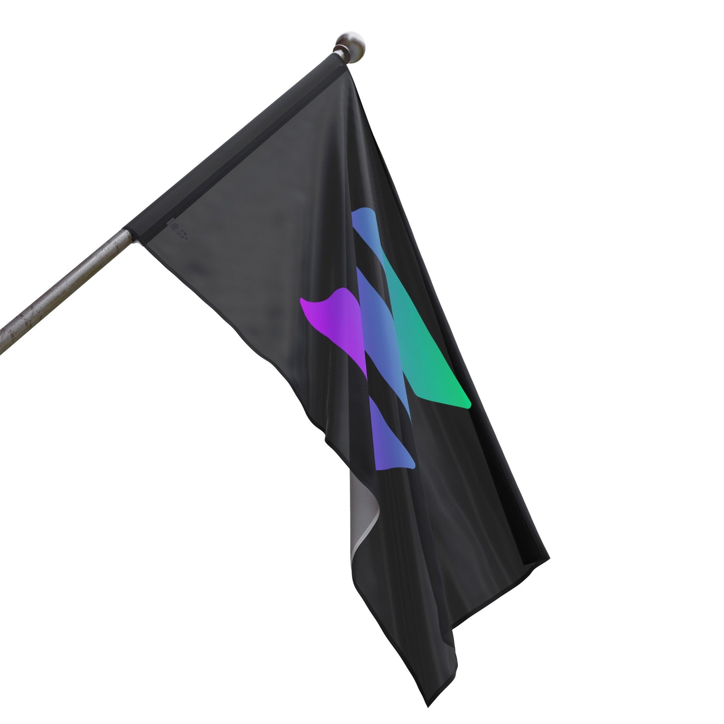 Solana Flag | Crypto Home decor | SOL Trader Gift | Black