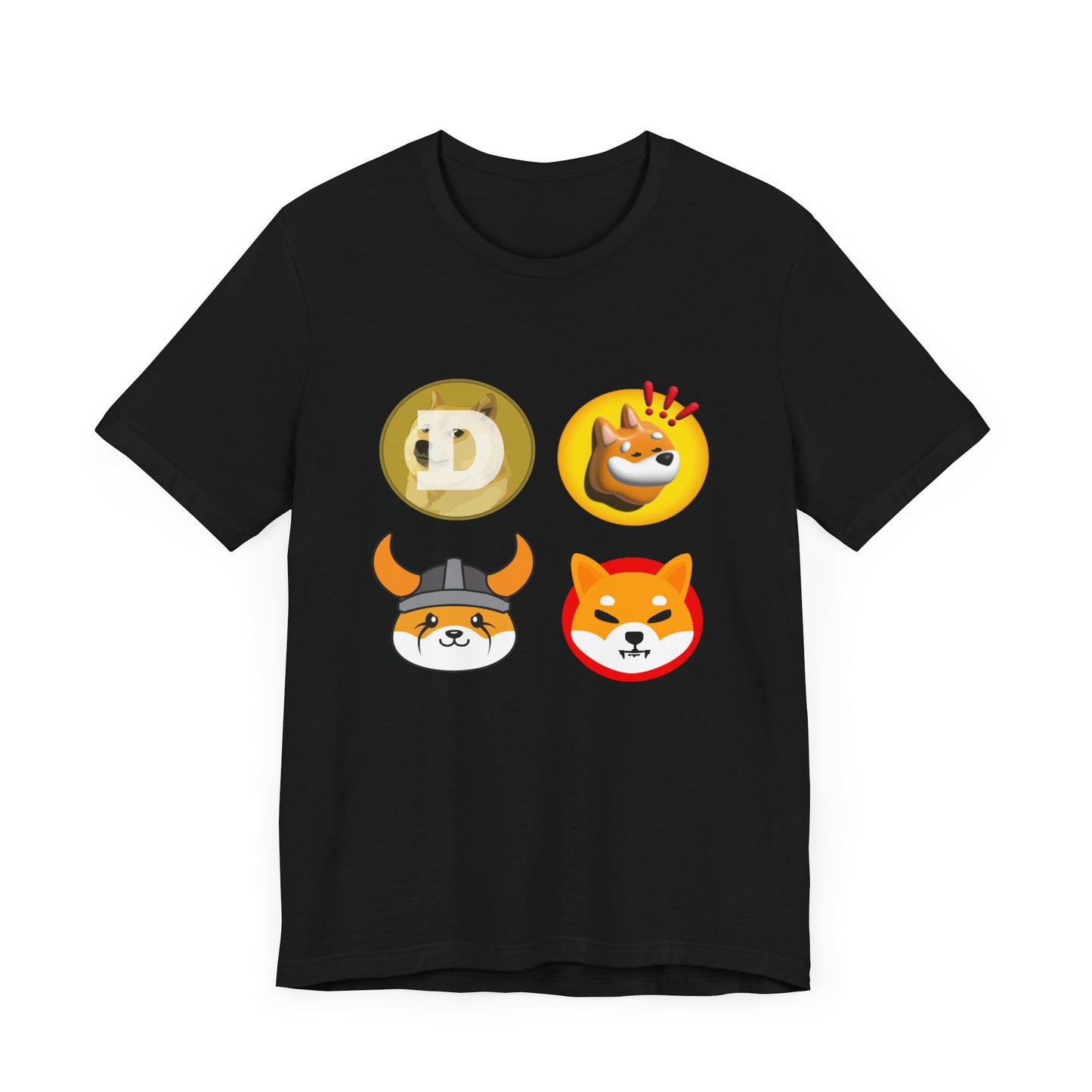 Top 4 dogs meme coin ,shiba inu cryptocurrency tee , unisex trader t-shirt