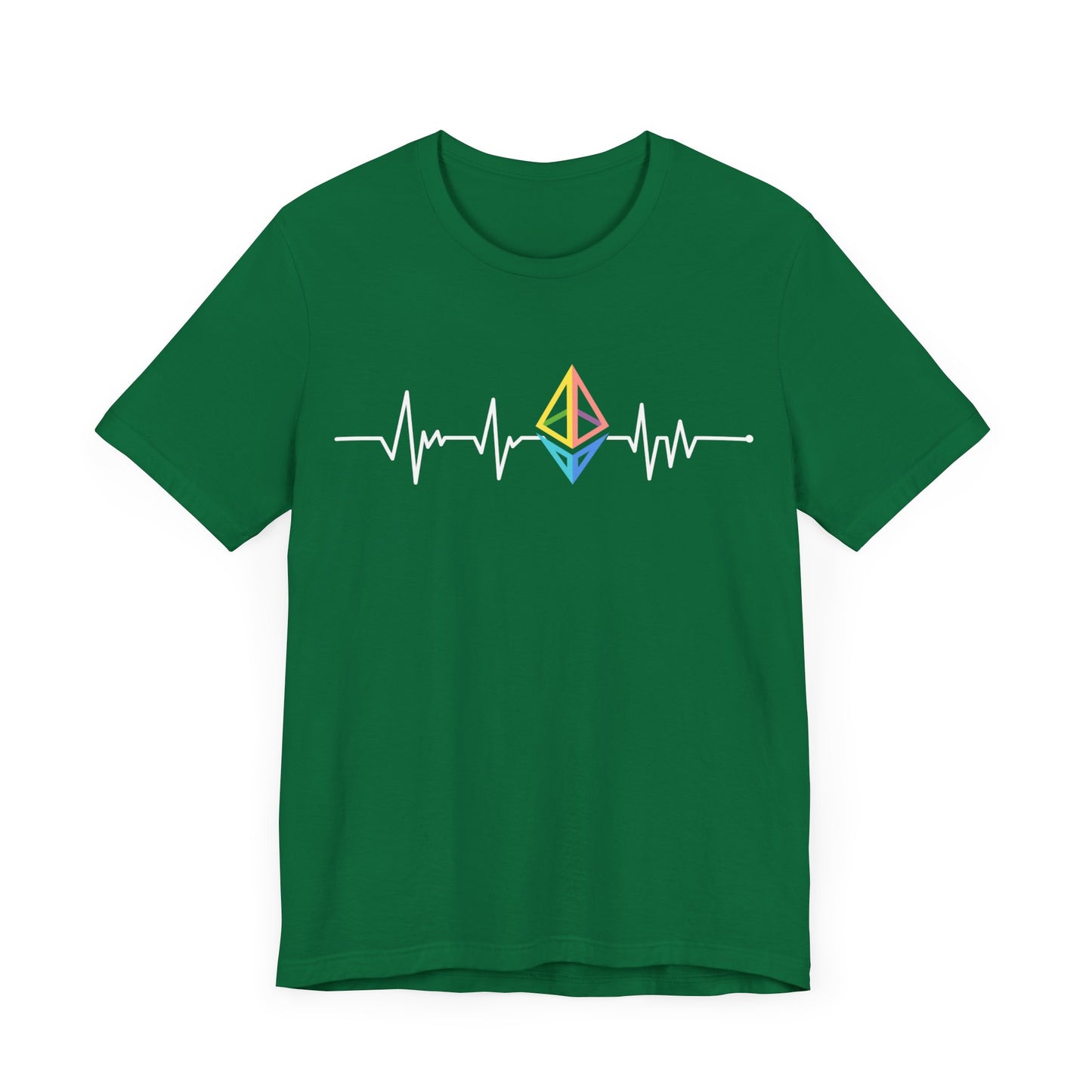 Heartbeat and inspired Ethereum (ETH) | Crypto Trader gift | unisex T-shirt