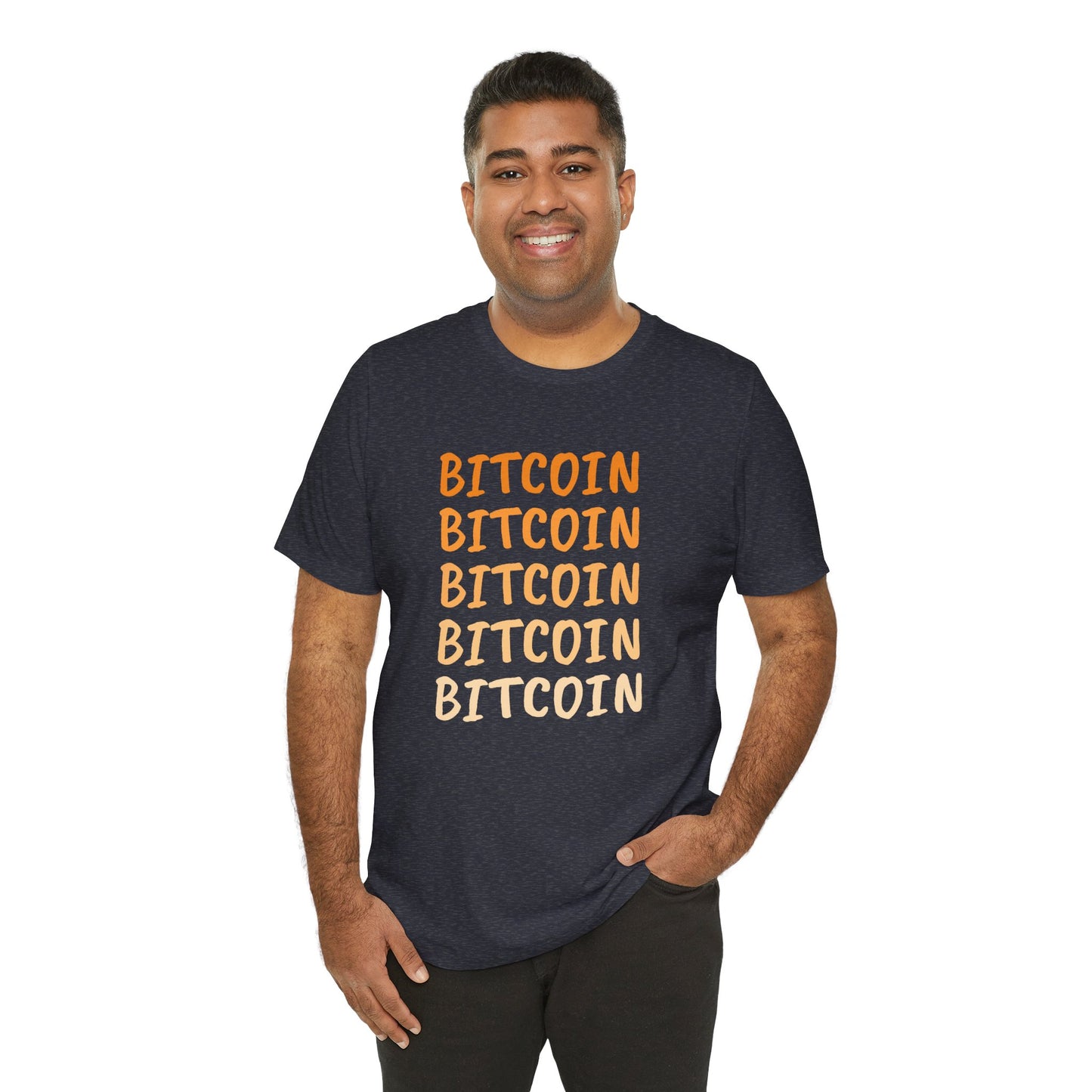 Gradient Bitcoin color t-shirt  | Bitcoin Clothing | Cryptocurrency  merch | unisex tee