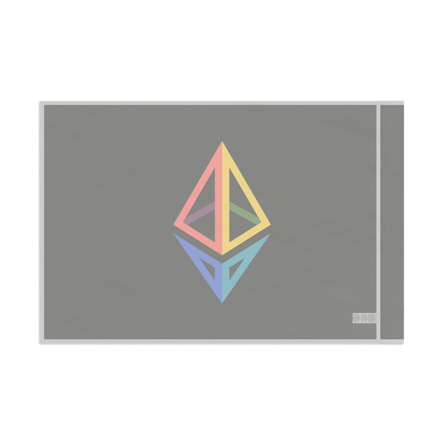 Ethereum Diamond Rainbow Flag | Crypto Home decor | pride LGBTQ Gift | Black