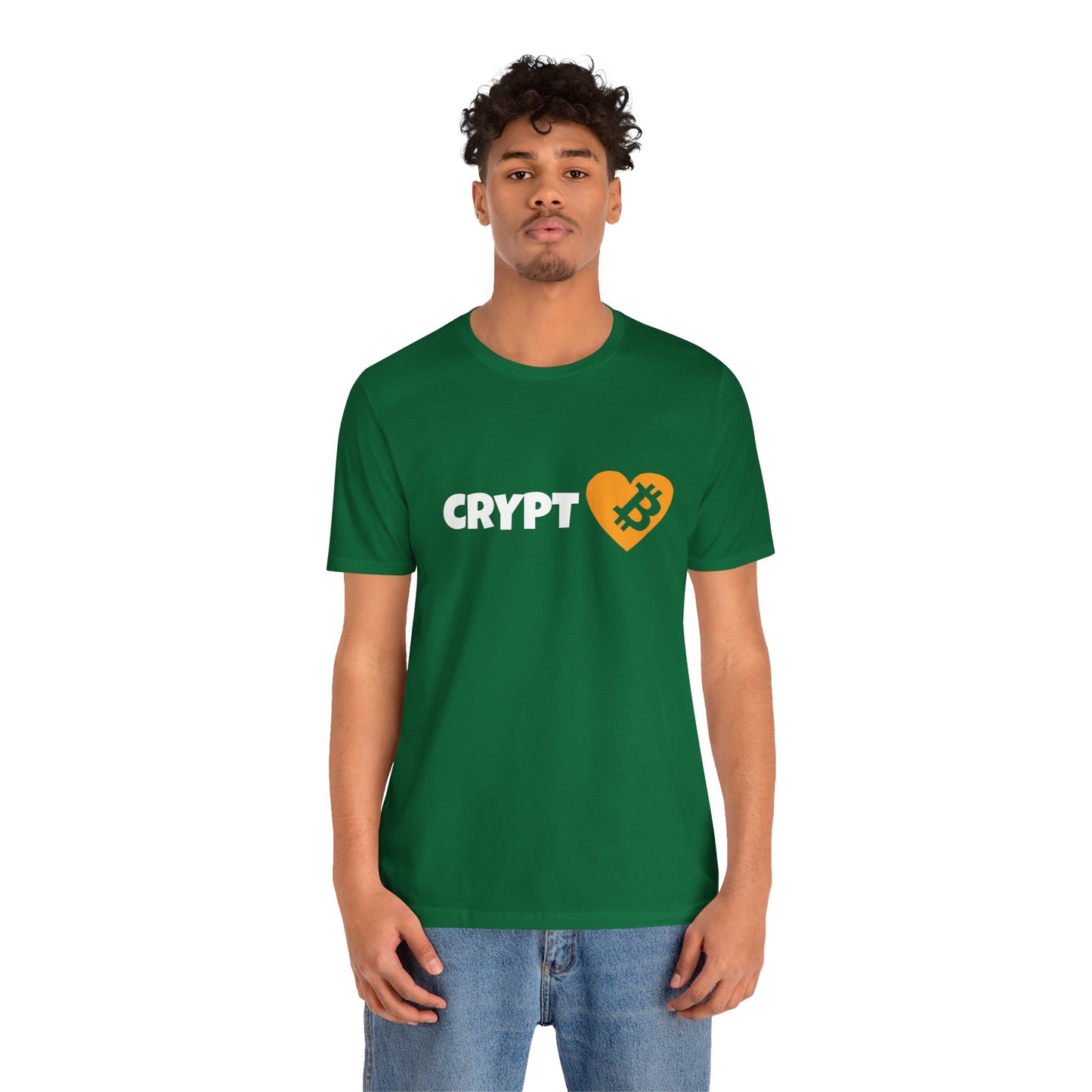 Love Crypto, Bitcoin Heart inspired T-shirt | Crypto Clothing | unisex tee