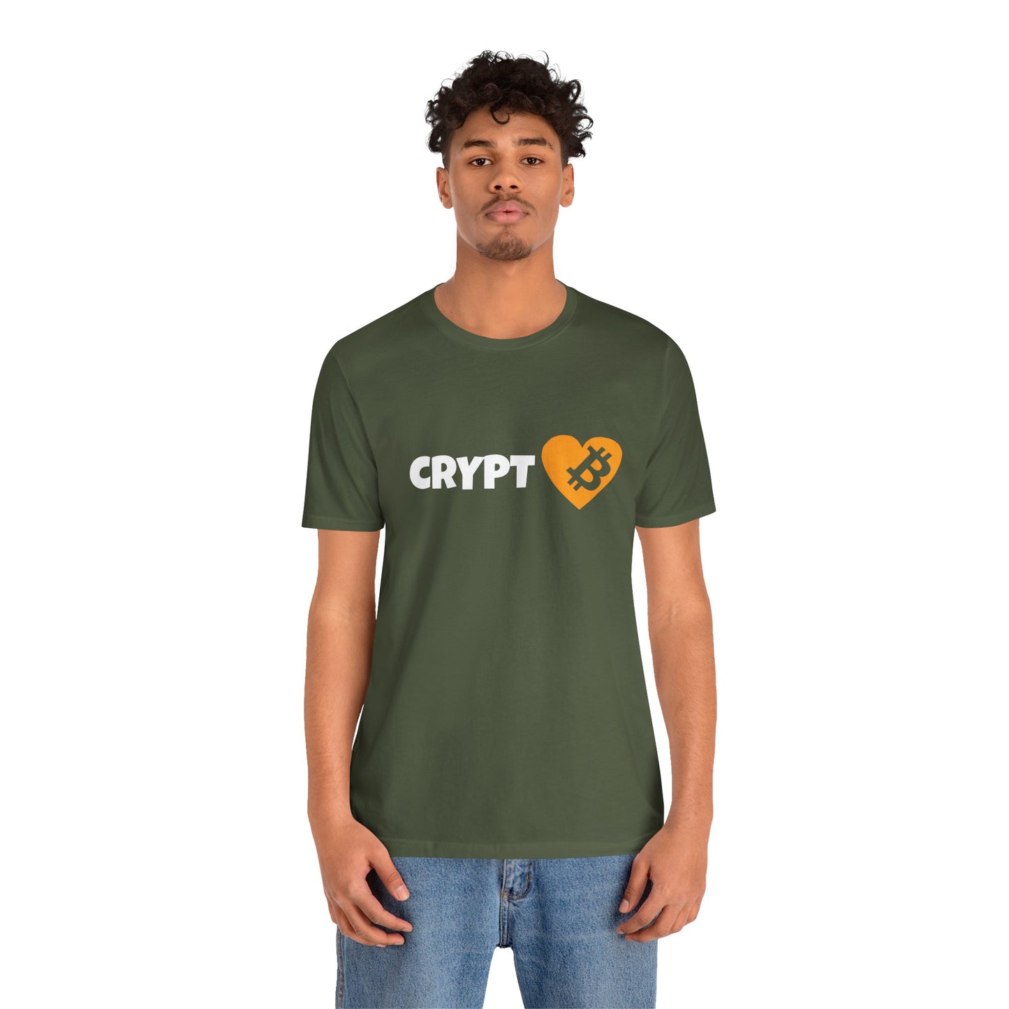 Love Crypto, Bitcoin Heart inspired T-shirt | Crypto Clothing | unisex tee