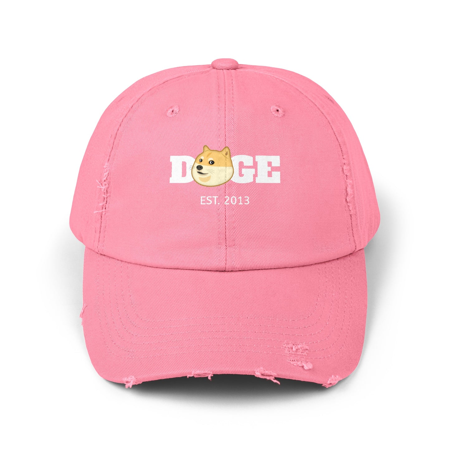 Dogecoin Distressed Cap, DOGE Hat, Crypto trader Hat, Funny Crypto Hat