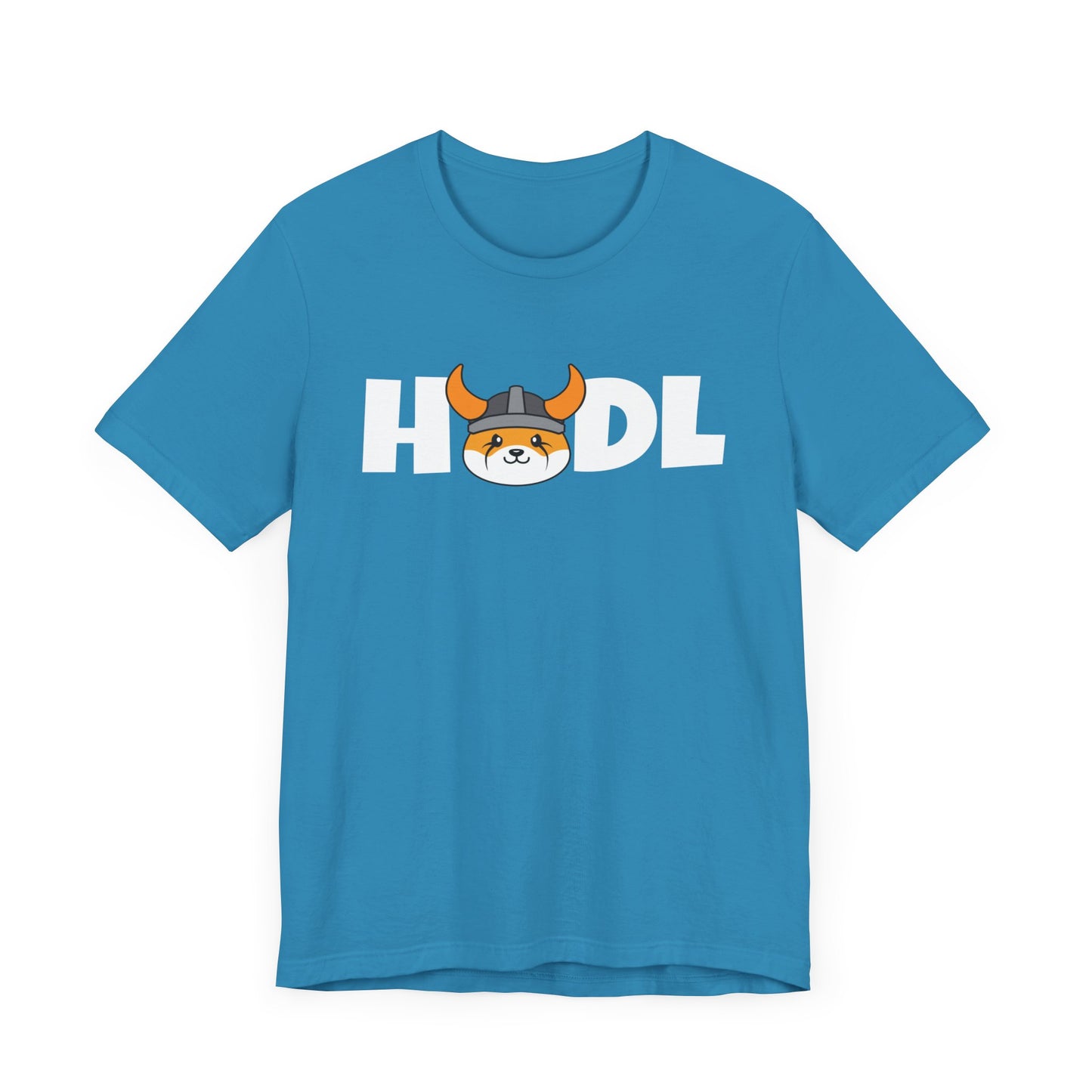 HODL Floki inu, man & woman meme coin T-shirt, cryptocurrency tee