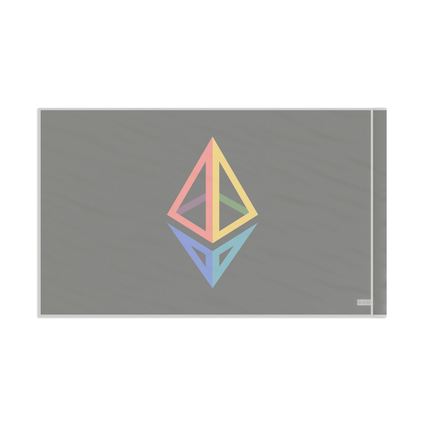 Ethereum Diamond Rainbow Flag | Crypto Home decor | pride LGBTQ Gift | Black