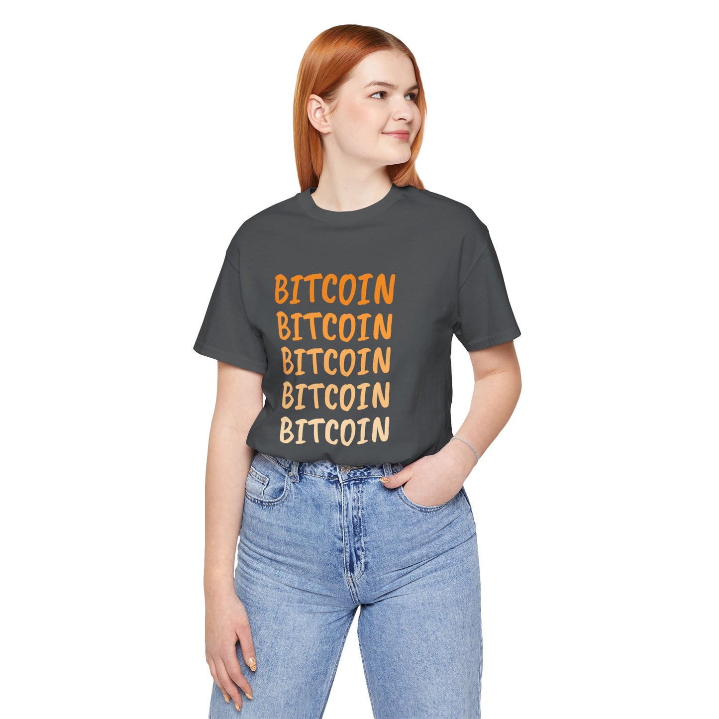 Gradient Bitcoin color t-shirt  | Bitcoin Clothing | Cryptocurrency  merch | unisex tee