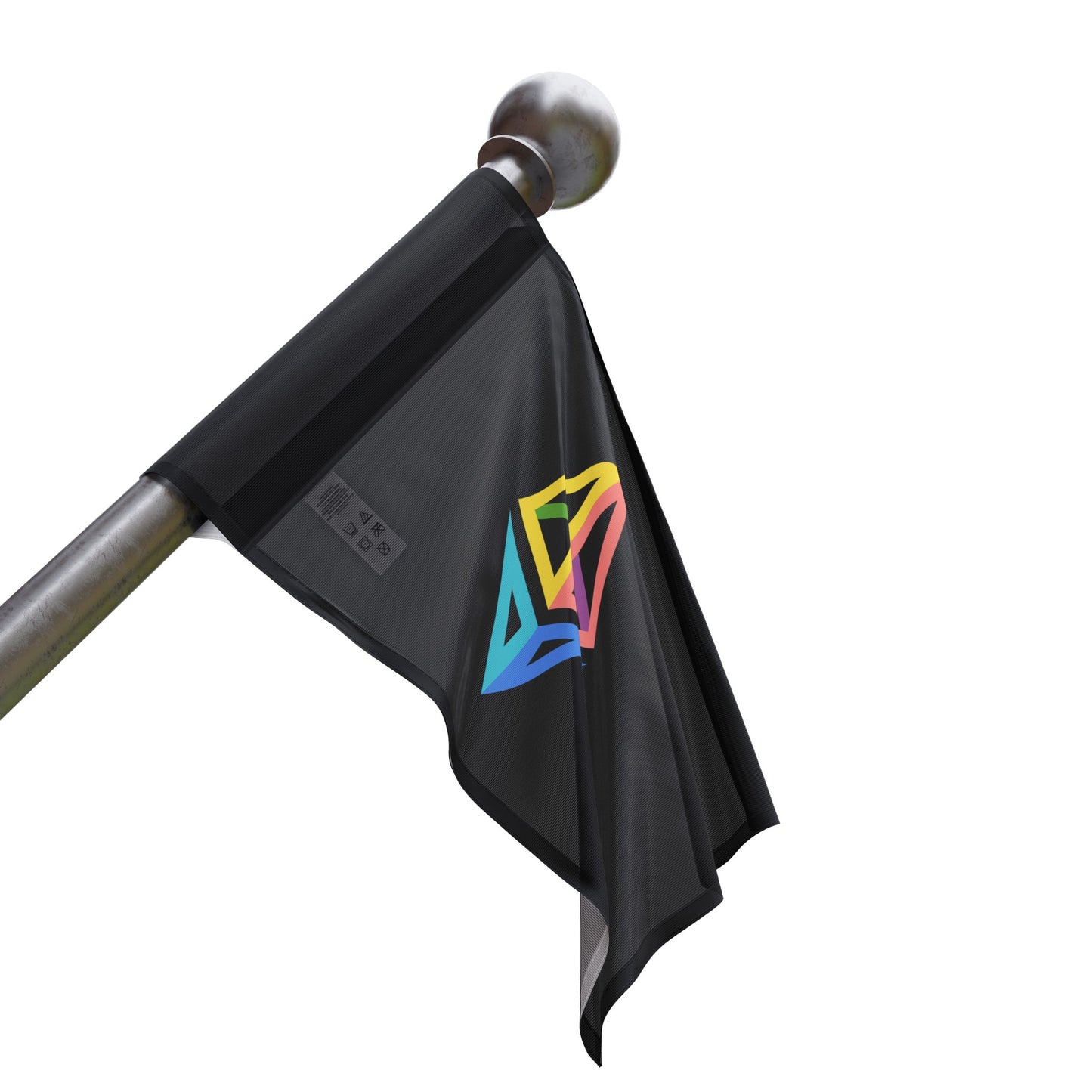 Ethereum Diamond Rainbow Flag | Crypto Home decor | pride LGBTQ Gift | Black