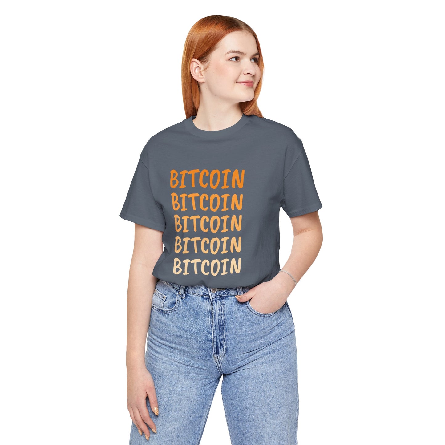 Gradient Bitcoin color t-shirt  | Bitcoin Clothing | Cryptocurrency  merch | unisex tee