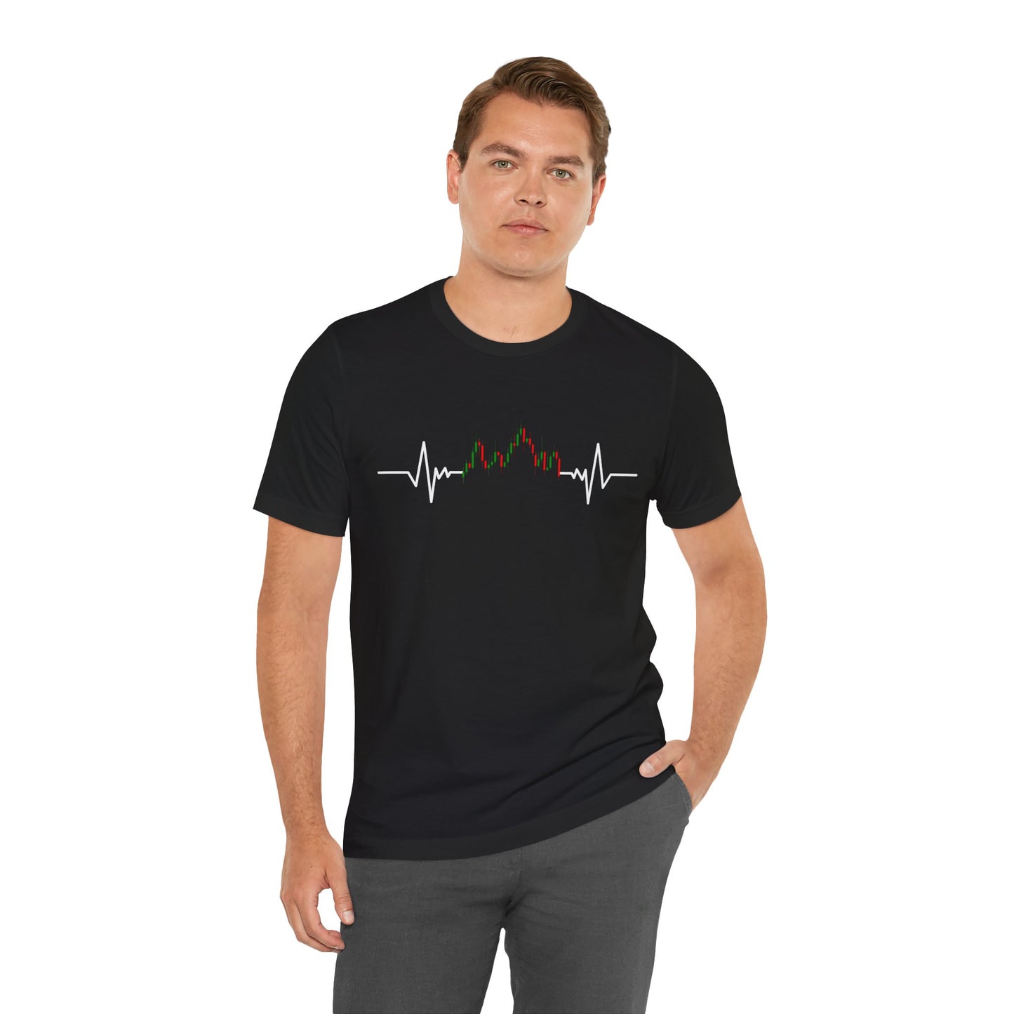 Candlestick Chart Heartbeat tee | Trader style | Trader gift | man & woman T-shirt