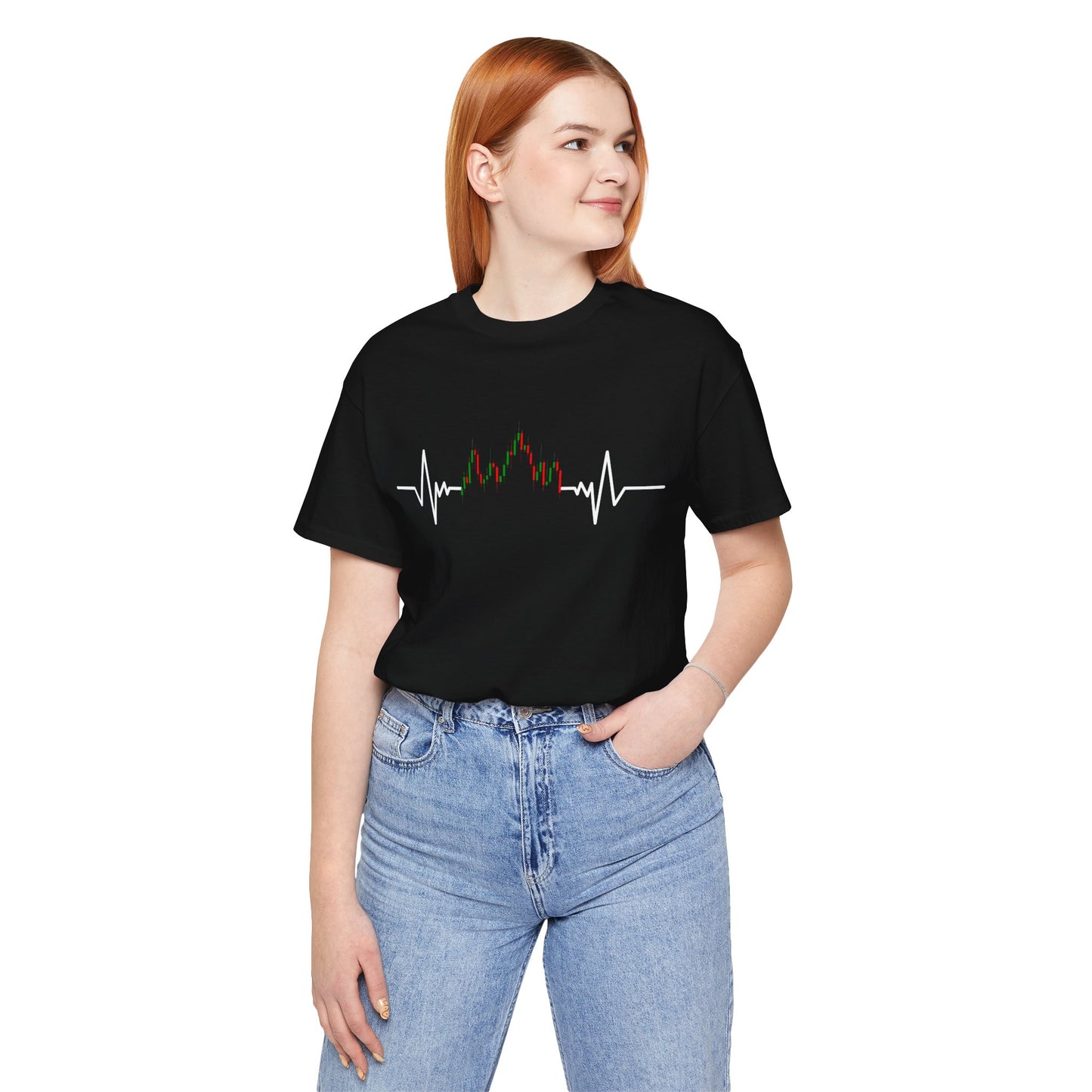 Candlestick Chart Heartbeat tee | Trader style | Trader gift | man & woman T-shirt