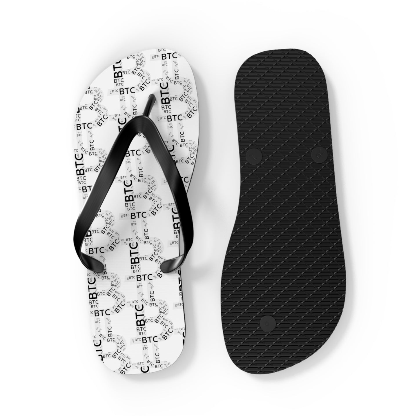 Bitcoin symbol Flip Flops | Crypto Trader Gift