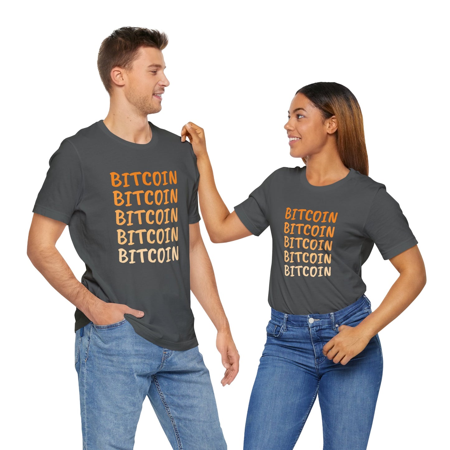 Gradient Bitcoin color t-shirt  | Bitcoin Clothing | Cryptocurrency  merch | unisex tee